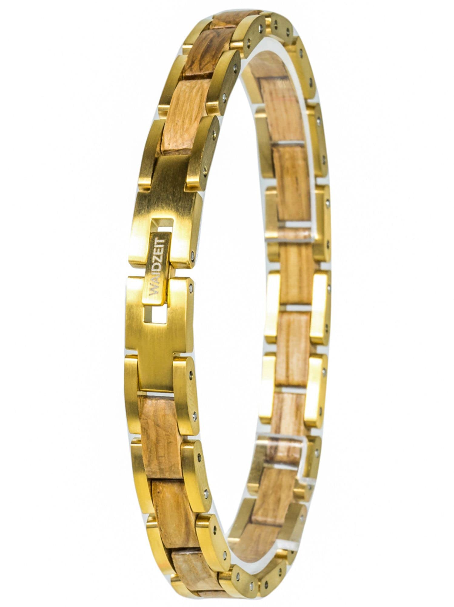 Waidzeit EL_B03 - Bracciale da donna Barrique in legno, 20 cm, colore: Marrone, 20 cm, Legno