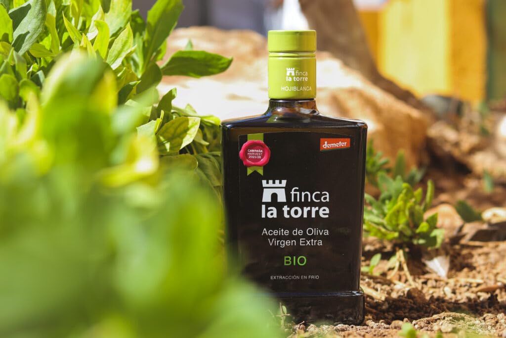 Nouvelle récolte novembre 2025 | Finca La Torre | Huile d'olive extra vierge Hojiblanca biologique - Bouteille de 500 ml