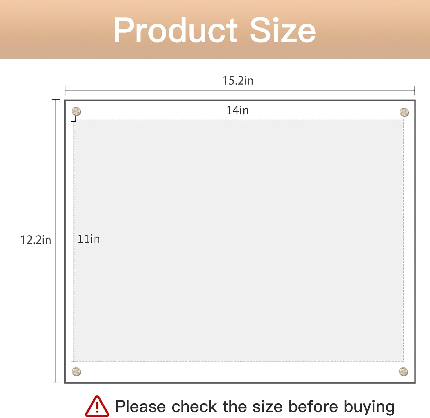 Kalami 11x14 Acrylic Wall Mount Picture Frame Self Adhesive, No Drill Holes Floating Frameless Clear Photo Frame for Diploma Certificate Degree Document Display Gallery Wall-Full Frame is 12x15
