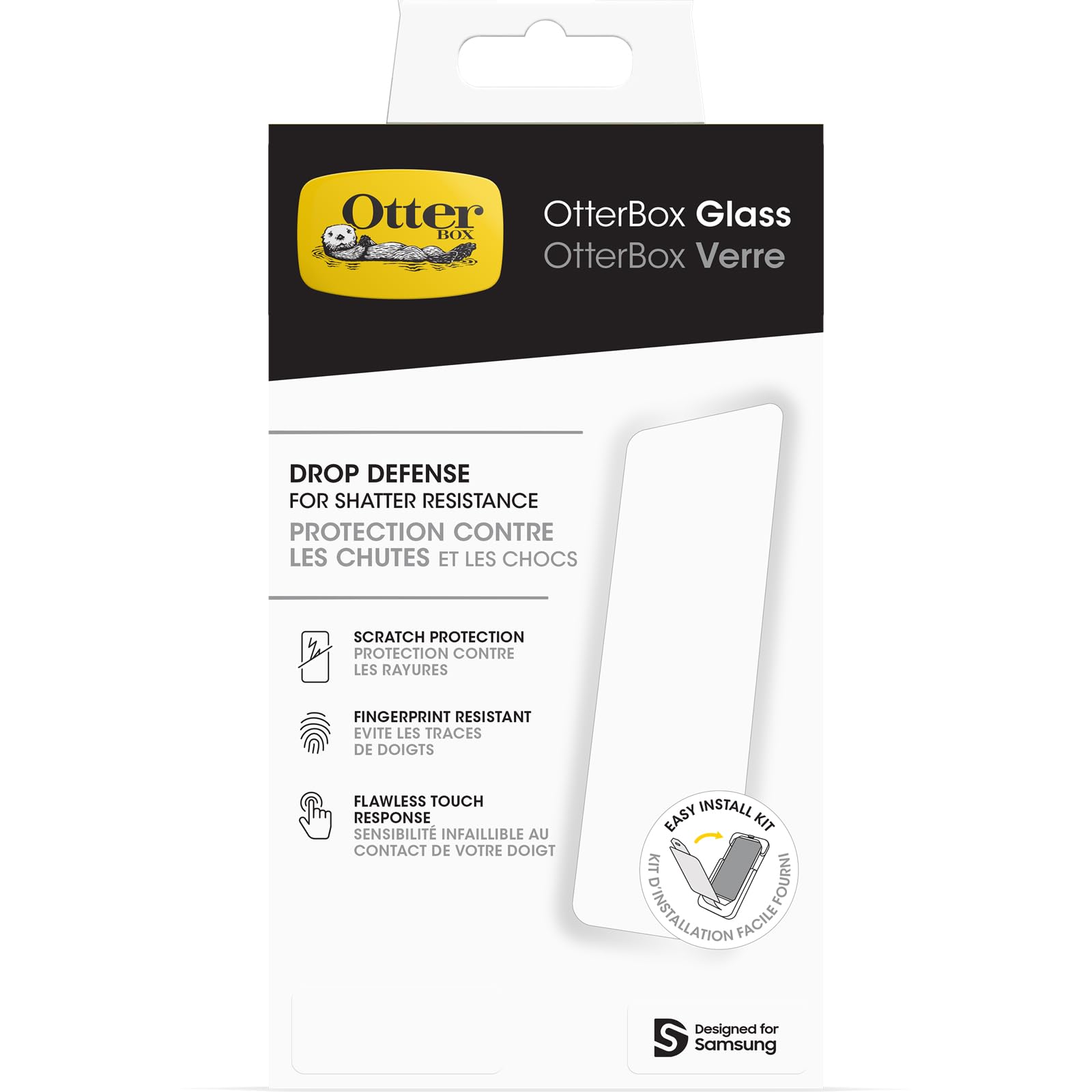 OtterBox Glass Screen Protector for Samsung Galaxy A15 / A15 5G, Tempered Glass, Scratch Protection, Drop Defense for Shatter Protection Clear