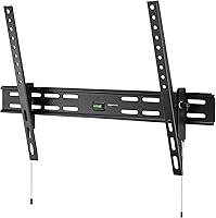 Amazon Basics Heavy-Duty Tilting TV Wall Mount for 37-80 Inch TVs up to 120 lbs - Low-Profile, Easy Tilt Install