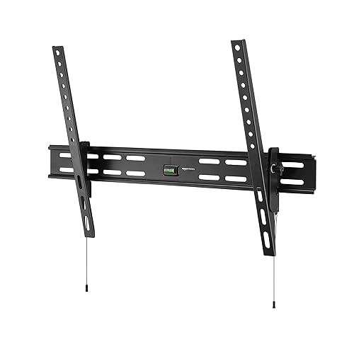 Amazon Basics Heavy-Duty Tilting TV Wall Mount for 37" to 80" TVs up to 120 lbs, Black - Tilting