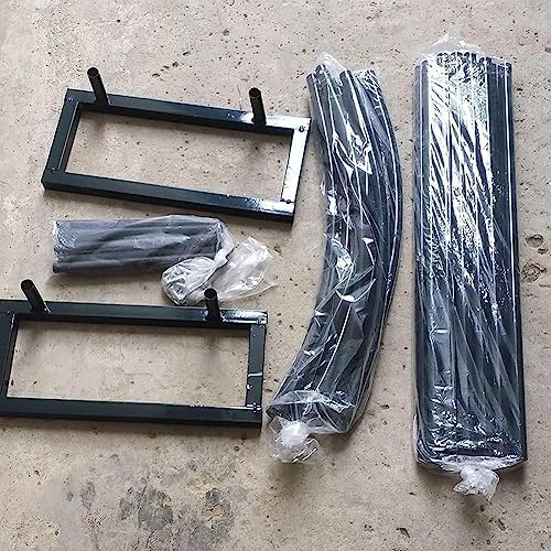 Outdoor Metal Garden Arbor Arch - Black Trellis for Climbing Plants, Flowers & Vines - 140cm, 180cm, 240cm, 300cm Wide - Perfect for Lawn & Backyard Decor