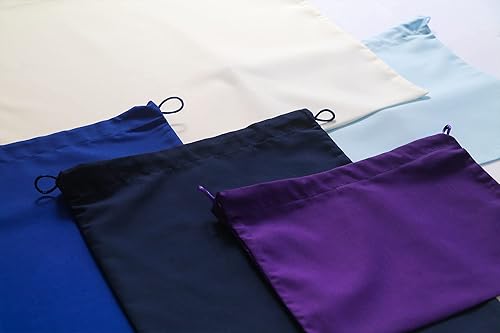 Miniatura 6 de 17x22" White Handmade in USA Cotton Polyester Colors Drawstring Dust Bag for Handbag, Sneakers, Clothes, Accessories, Travel, Storage, gift or