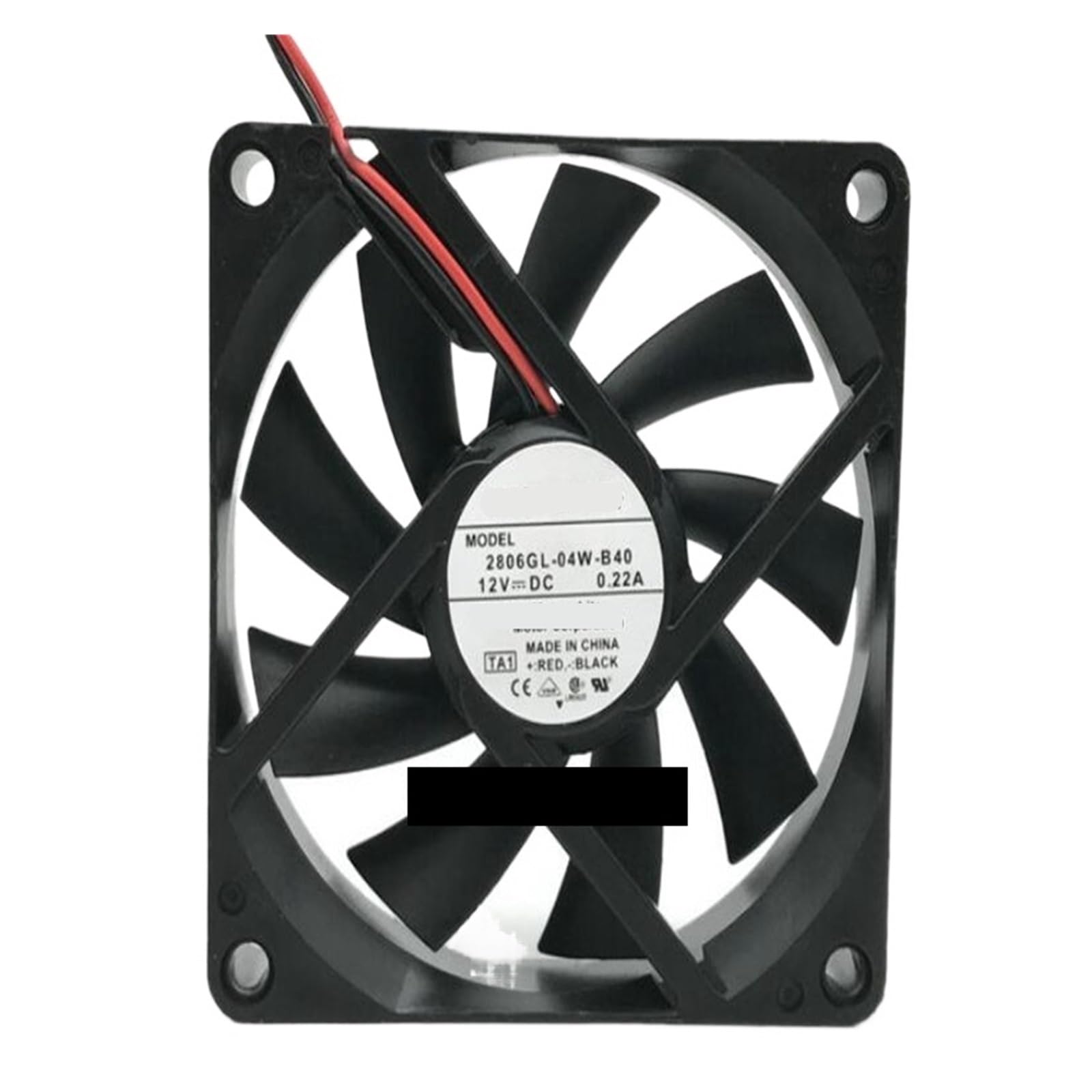 Uitgvdqat No Rgb 2806Gl-04W-B40 12V 0.22A 7015 2-Wire Cooling Fan