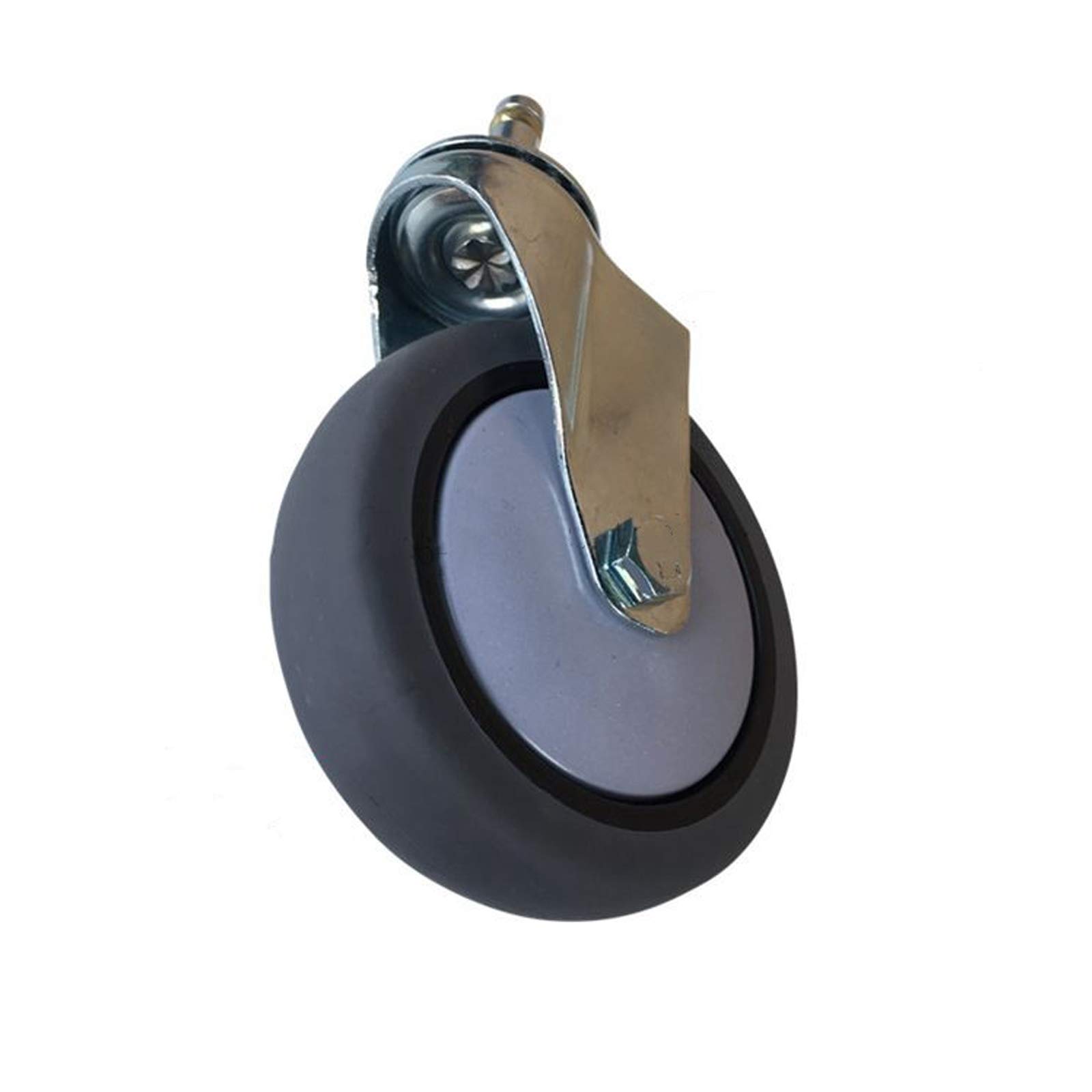 LUNEZY Roues à Tige pivotantes 10,2 cm 100 mm Roulette de Chariot Mobile à roulettes Robustes, Convient pour Les Chariots de Voitures-Restaurants, Lot de 4 Portant Une Charge de Roue de 8