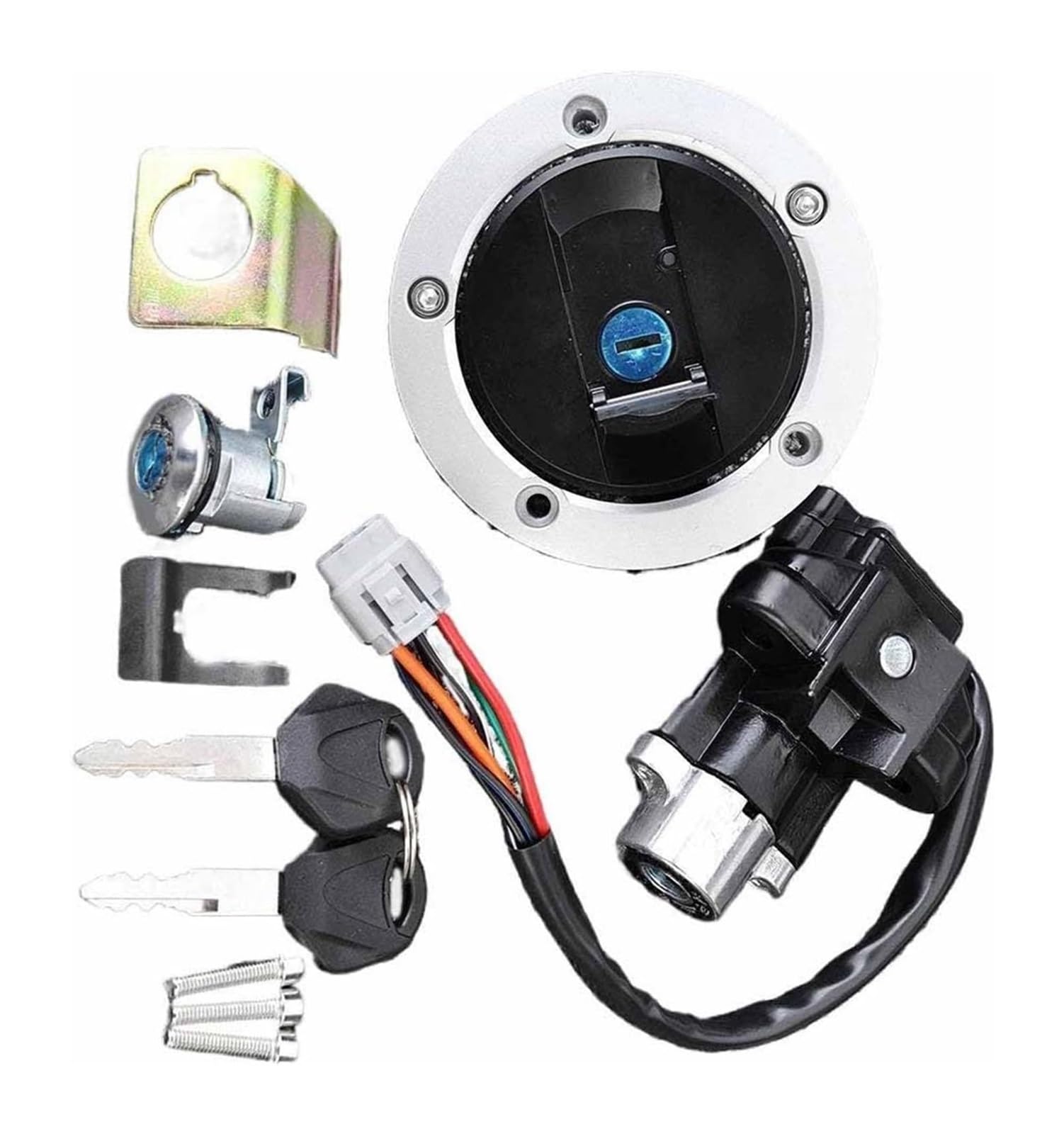 Cerradura De Encendido para Suzuki para DL650 para V Strom 2012-2016 37000-11861 Interruptor Arranque Cerradura Encendido Motocicleta Combustible Tanque Juego Llaves