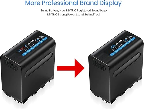 Miniatura 2 de REYTRIC Paquete de 2 baterías NP-F970 para Sony NP-F970 NP-F960 NP-F950 NP-F930 NP-F770 NP-F750 NP-F570 NP-F550 y Sony CCD-SC55, TR516, TR716,