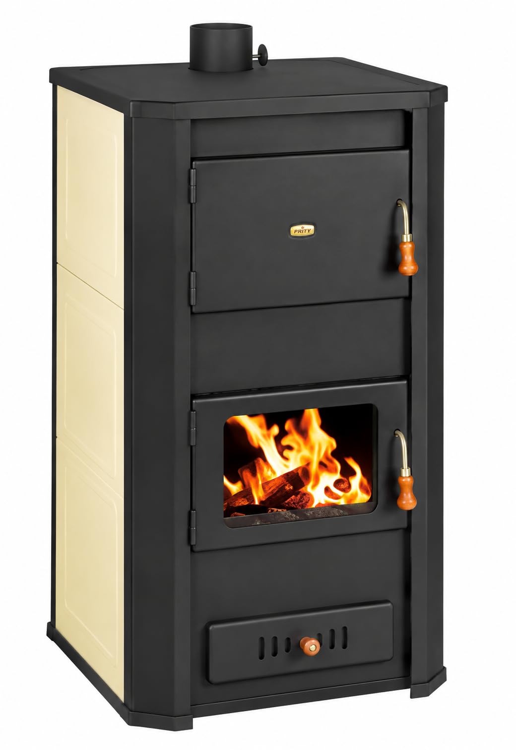 Prity WD W29 - Stufa a legna, scaldabagno, 29 + 8 kW