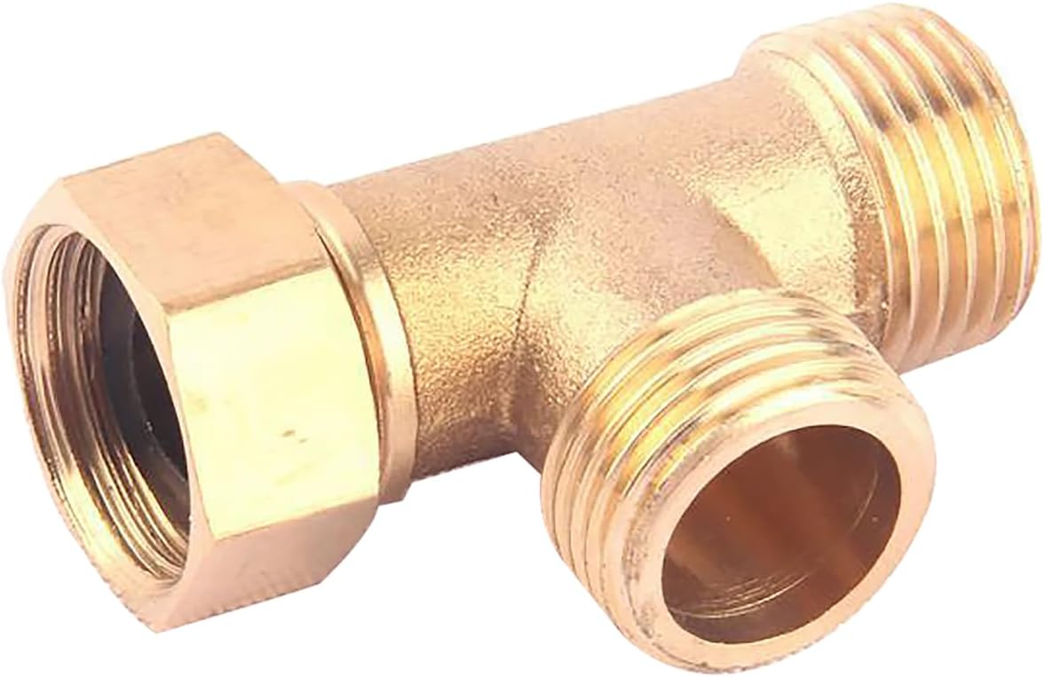Tee Connector SENRISE 1/2" 3 Way Hose Connector TShape Equal Pipe