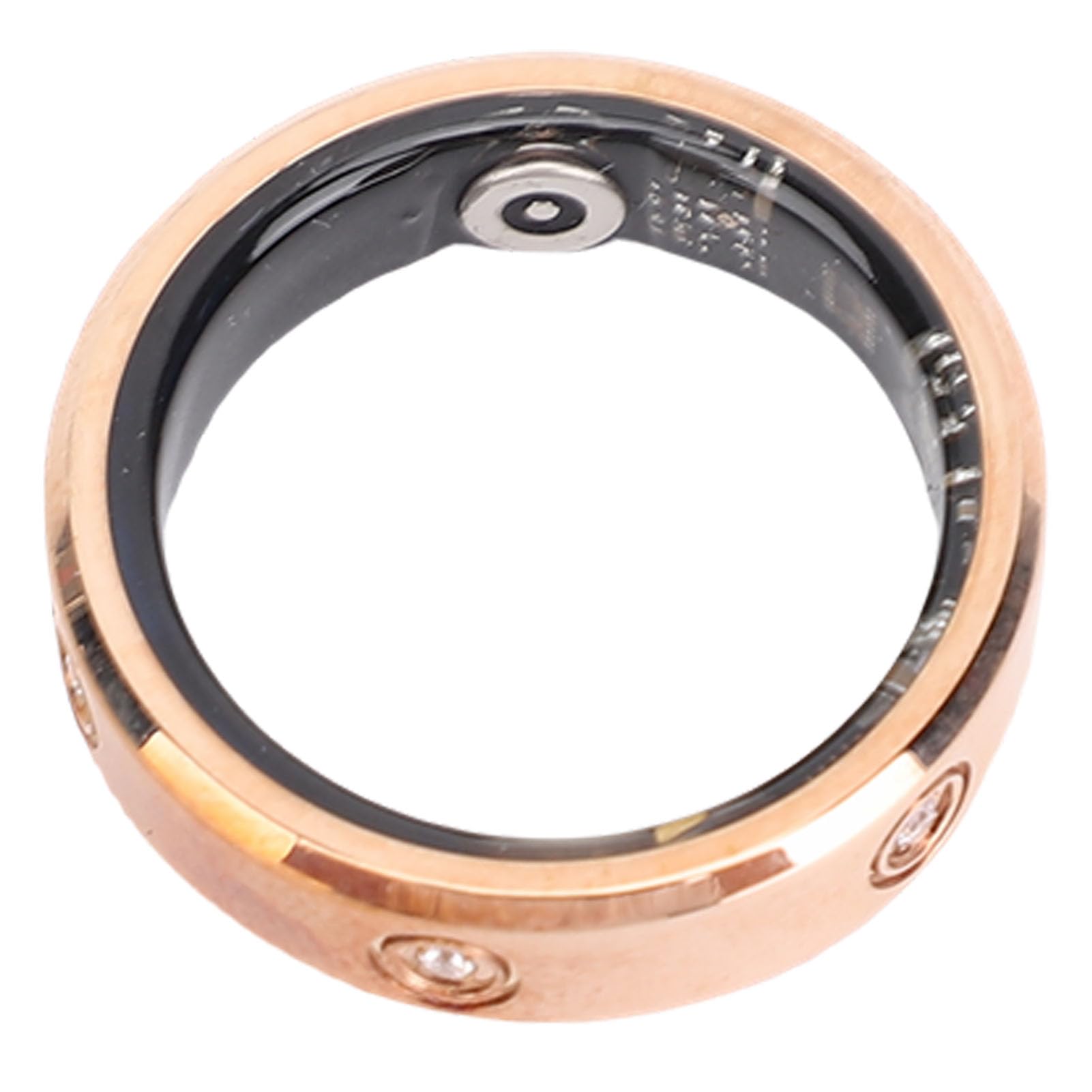 RiToEasysports Intelligente, Fitness Tracker con Monitoraggio APP 50M Impermeabile in Acciaio Inossidabile per Corsa Ciclismo Nuoto Escursionismo, Oro (Taglia 10 (ID 19,8 mm/0,78 pollici C 62,1