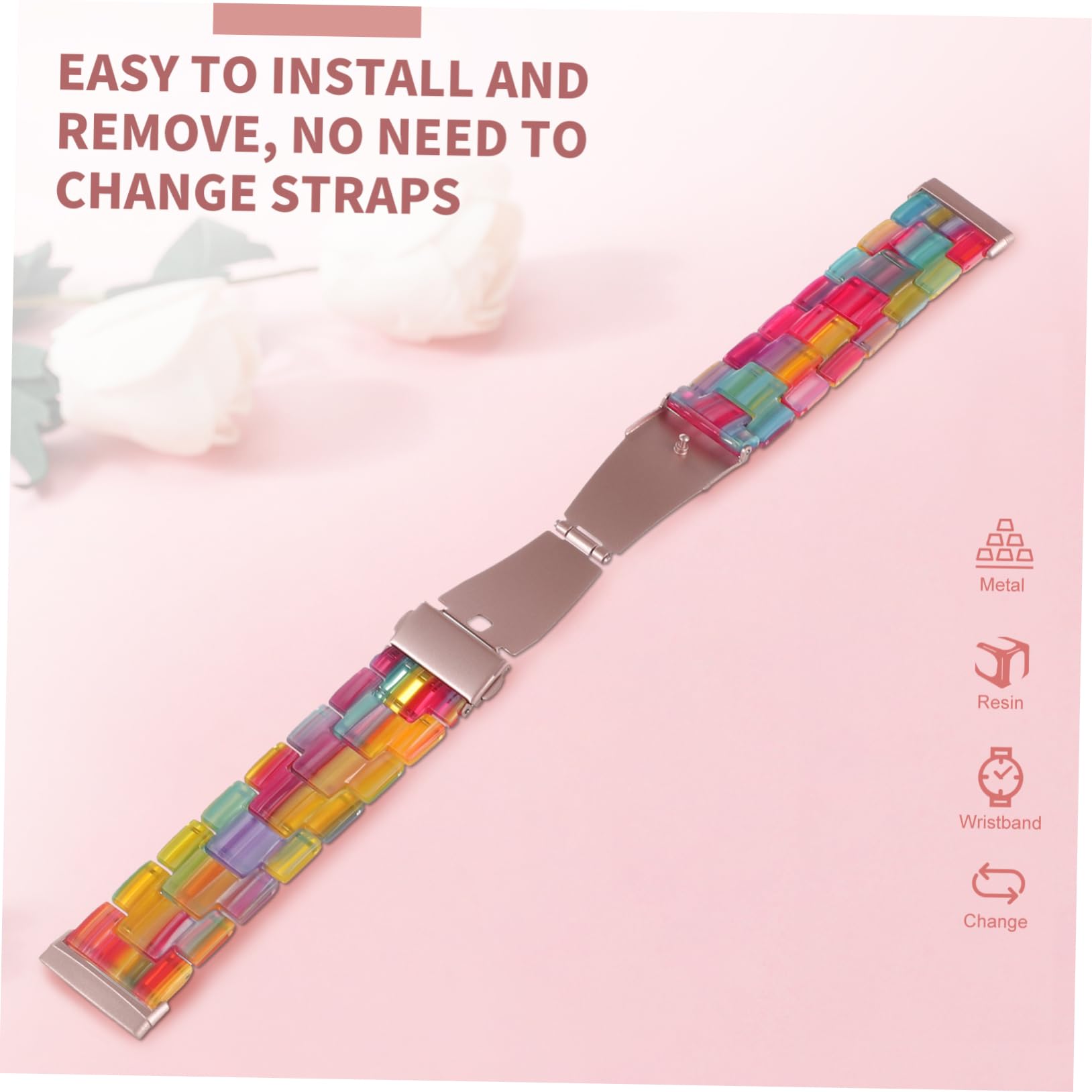 UKCOCO 3 Piezas De Correa Sense Watch Bands Banda De Metal Para El Cabello Accesorios Para Smartwatch Pu Sense Pulsera Pulseras De Resina Reloj De Pulsera Correa De Reloj Inteligente