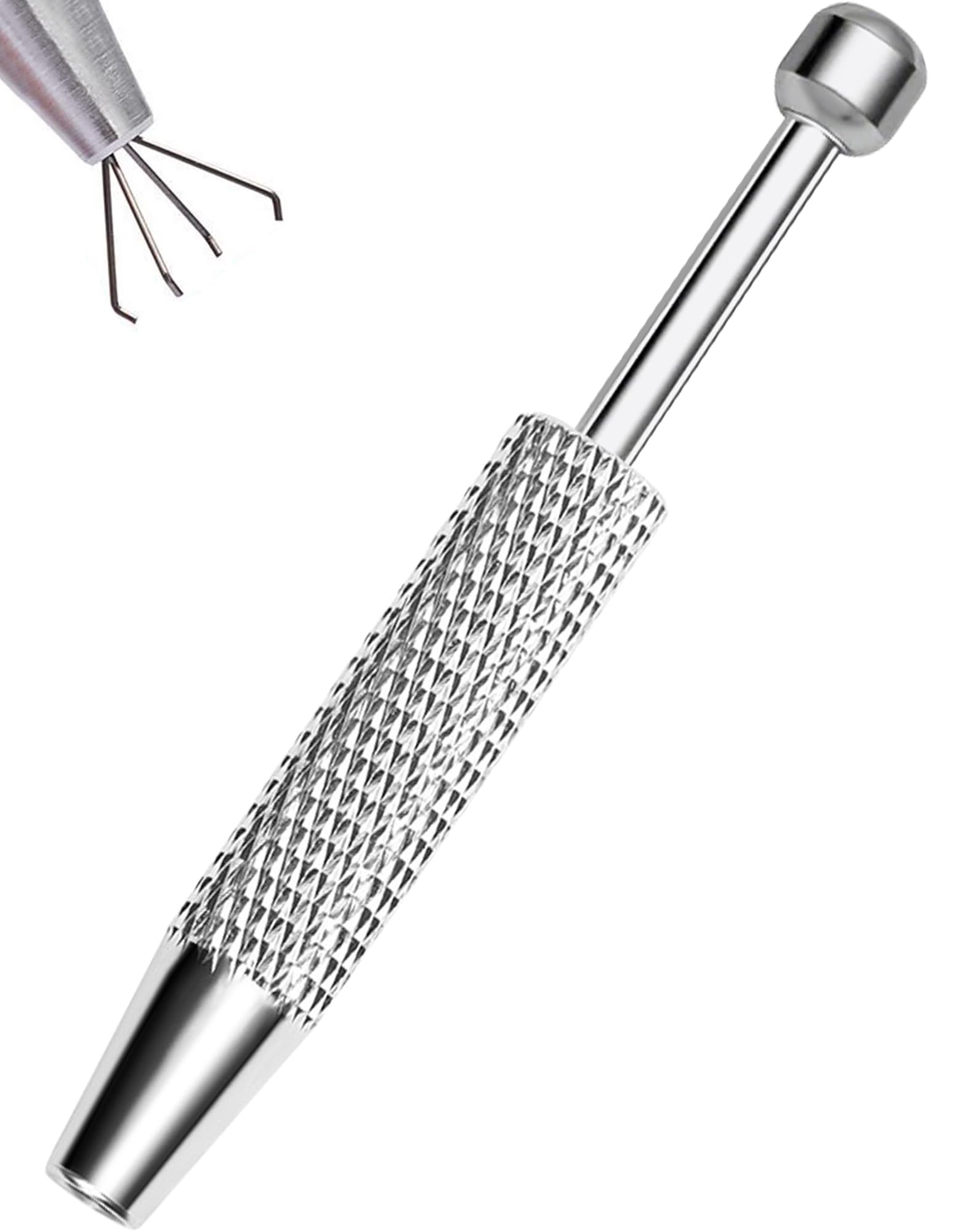 OUFER Piercing Ball Grabber 16G 18G Flat Back Earrings Piercing Guide needle Tool Surgical Steel Internally Threaded Push