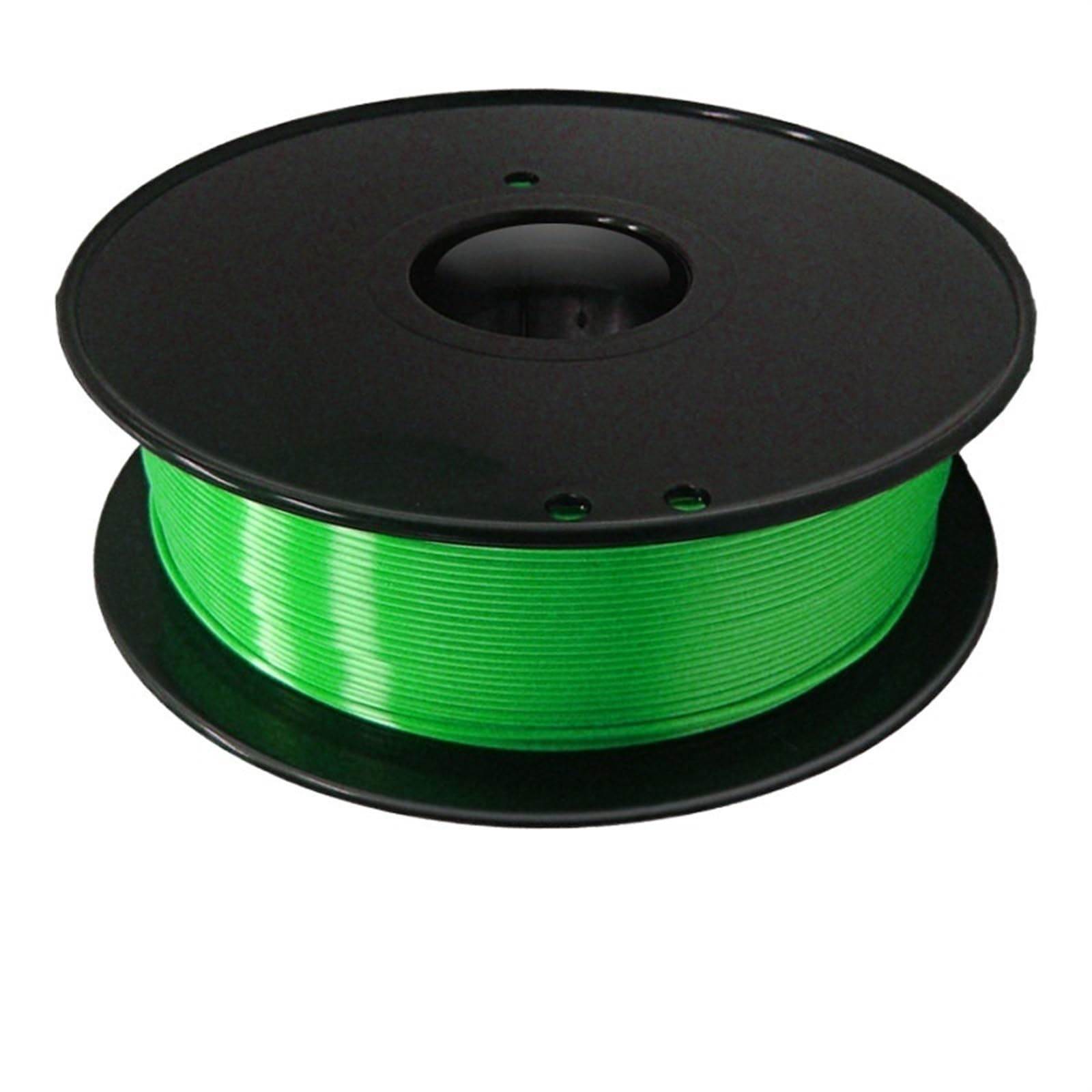 Filament pour imprimante 3D PLA transparent, Filament de soie multicolore 1,75 mm, bobine de 1 kg, précision dimensionnelle de +/- 0,02 mm.(Green)