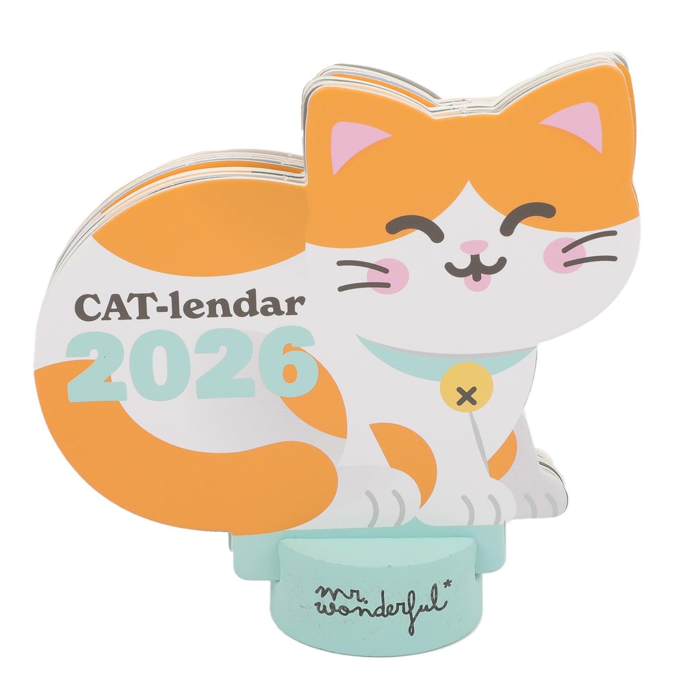 Mr Wonderful – Desktop Calendar 2026 with Stand – MEOW-lendar