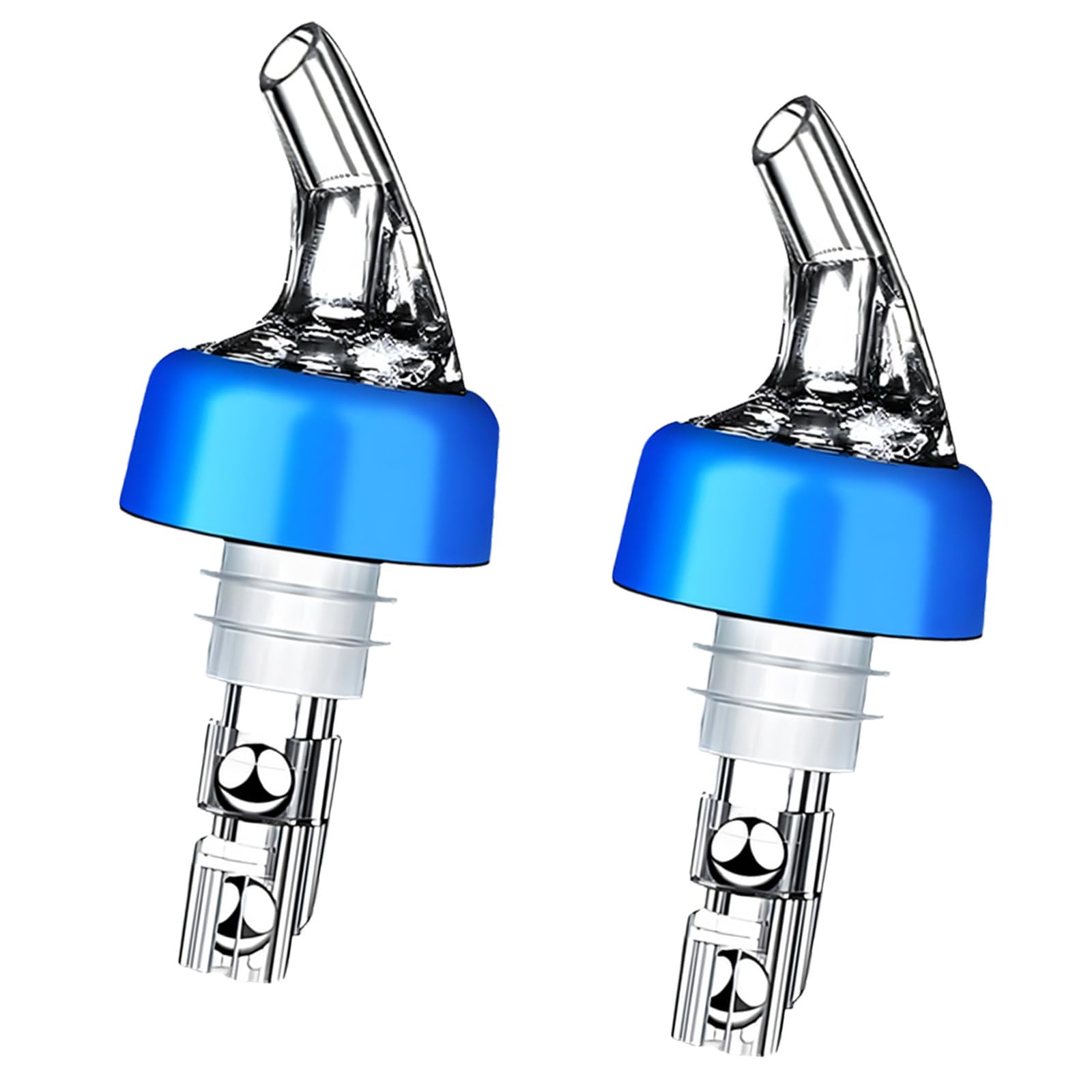 Kaeltsyn 2 Count Beverage Pourer Nozzle Safe Leakproof Automatic for Various Bottles Commercial Use Bottle Pourer