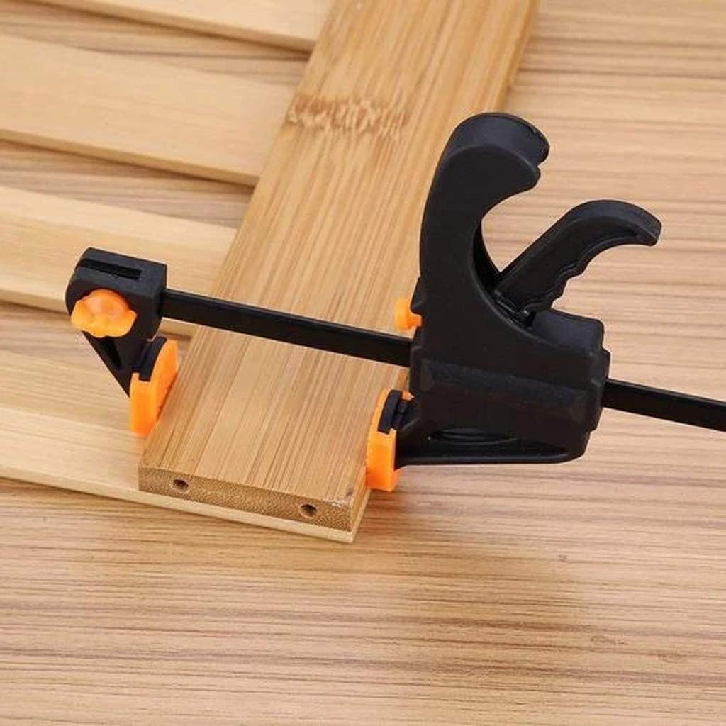 DIY Hout Tool Klem 5 stks/set 4/6 Inches Multifunctionele F-vormige Vaste Clip Houtbewerking Metalen Board Snelle Klemmen Lente Timmerwerk Handvat Klem Houtbewerking Klem (Maat: 4 inch