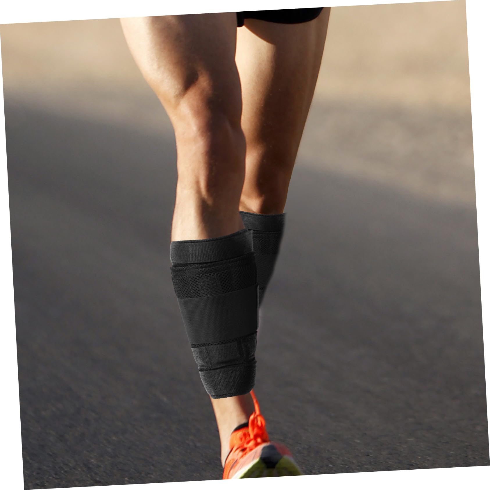 Cavigliere Pesi da 2kg in Nylon e Piastra D’acciaio Nero | Corsa e Trekking, Design Staccabile, Adatte a Principianti e Appassionati Intermedi
