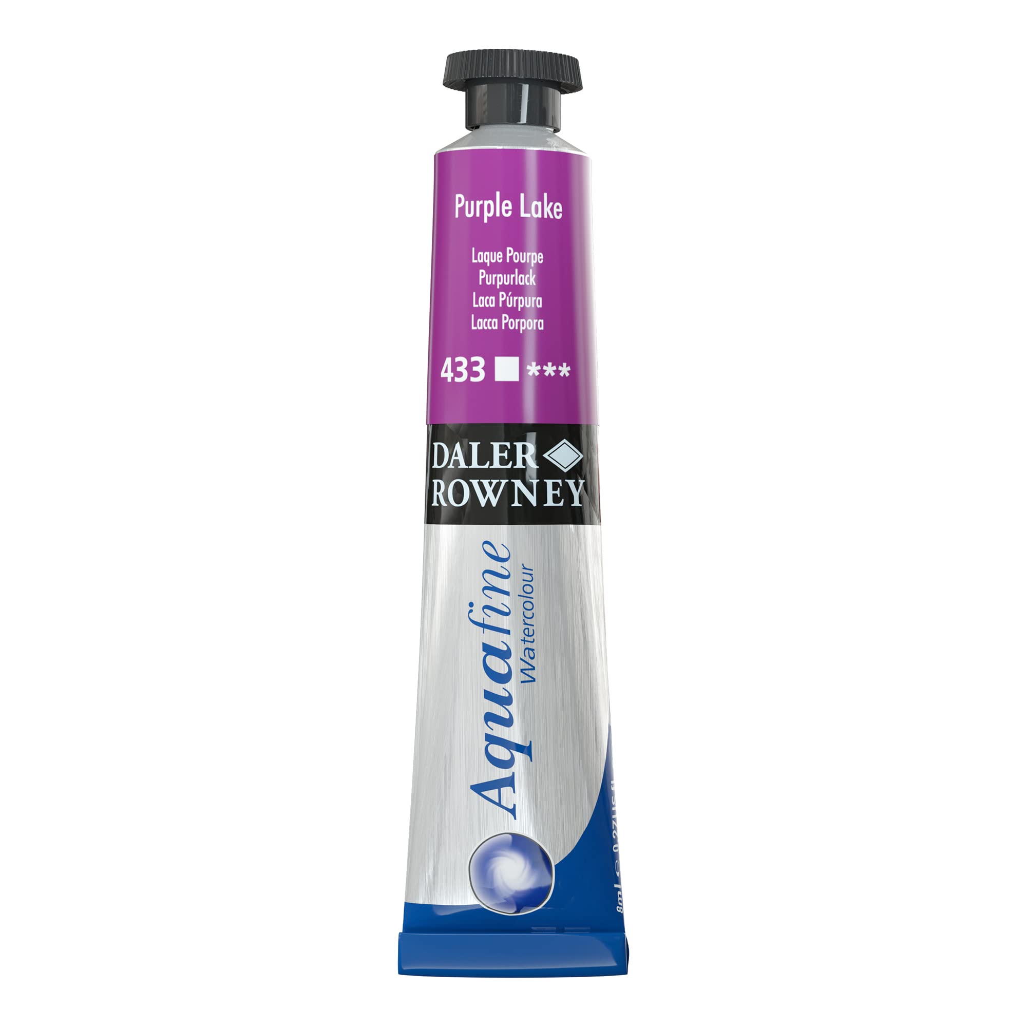 Daler-Rowney Aquafine Watercolour Paint, Aluminium Tube, 0.27oz - 8 ml, Purple Lake