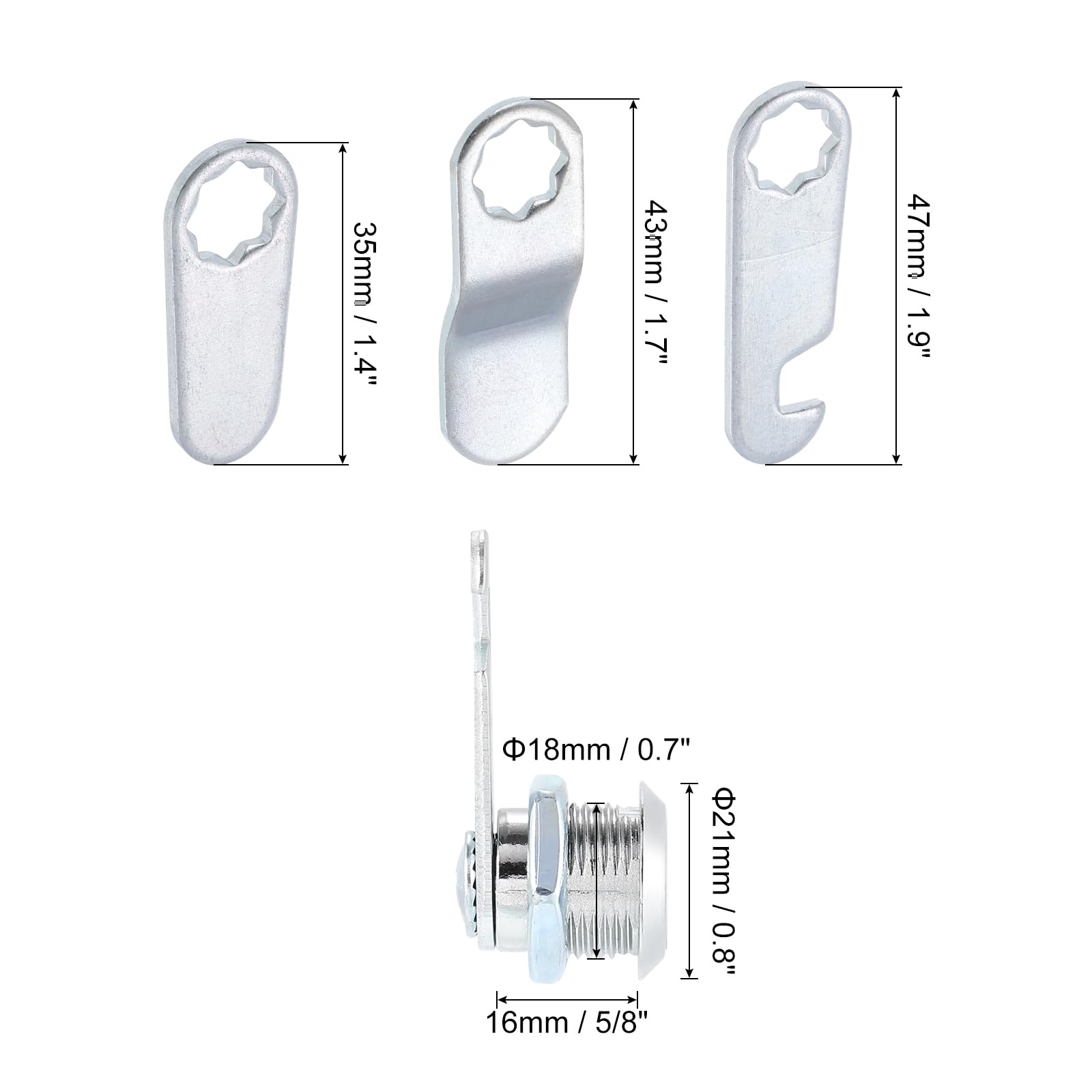 PATIKIL 5/8" Cabinet Cam Locks - Image 2