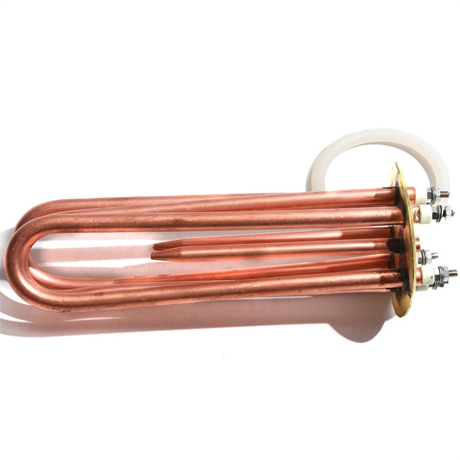 Electric Heater 220V 4.5/6/9/12KW Boiling Water Heating Element Red Copper Flange 83mm Disc (9KW 30cm)