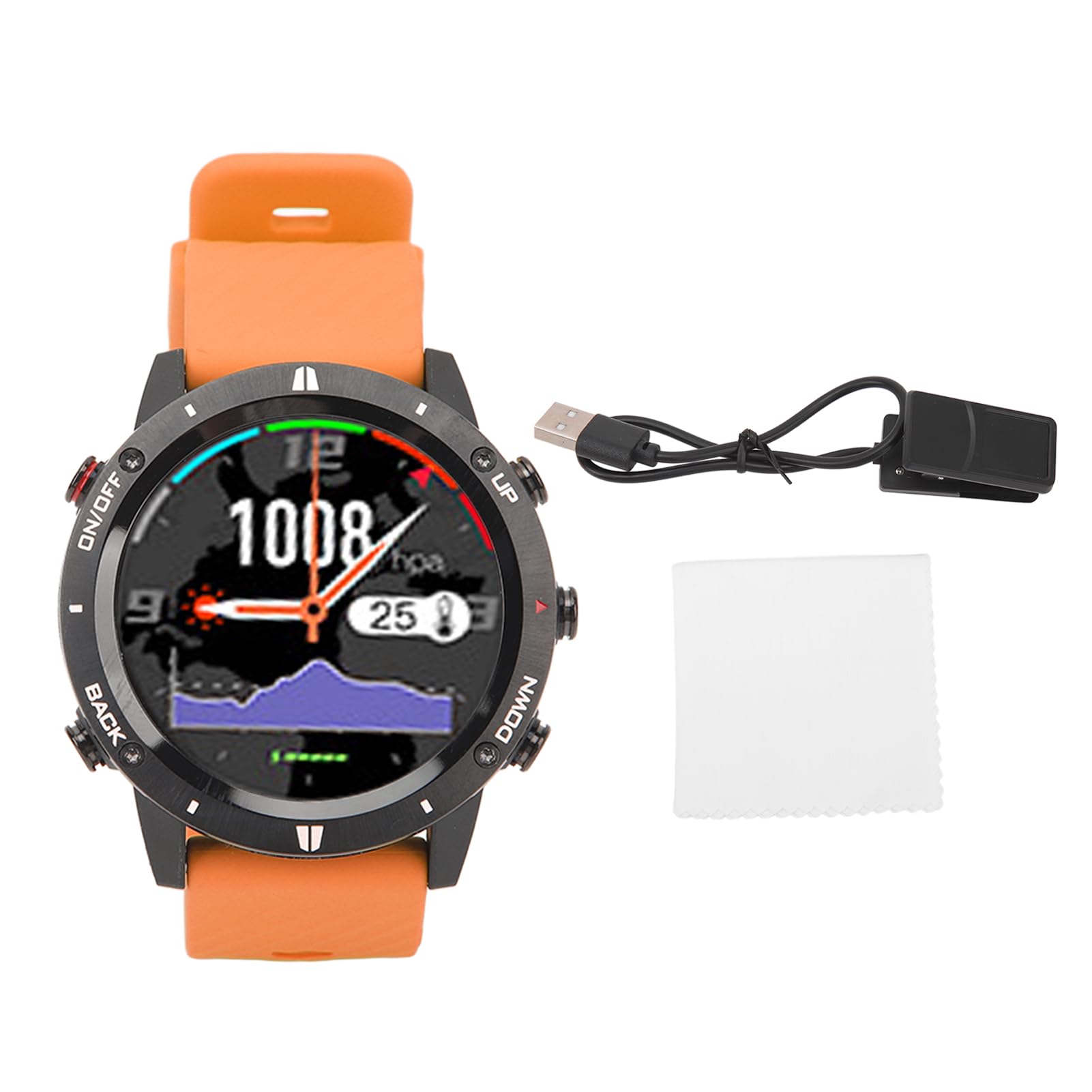 Haofy Orologio Sportivo Intelligente, Orologio Intelligente GPS BDS 1.28 da 400 mAh con Touch Screen per la Casa (#4)