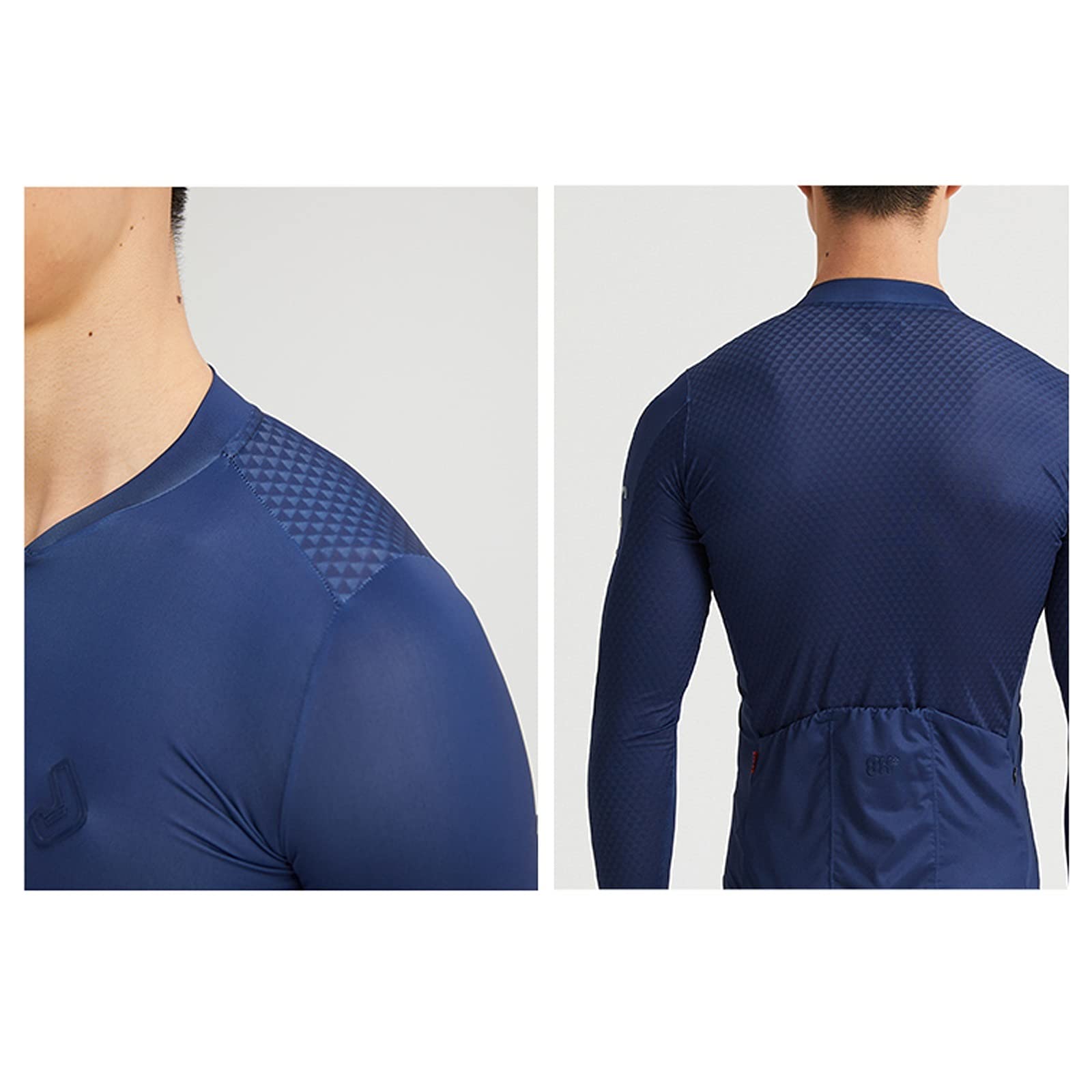 Męska odzież kolarska Summer Men Cycling Jersey Road Bike Shirt Długi Rękaw Oddychający Rower Rower Top Koszula z 3 tylnymi kieszeniami dostępnymi w wielu kolorach Męskie koszulki kolarskie(D,M)