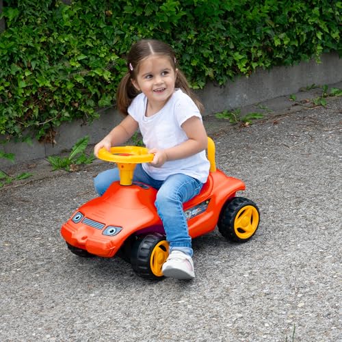 LEMODO Rutschauto ab 3 Jahre, Rutscherfahrzeug in rot, Kinderfahrzeug mit Hupe, Rutschfahrzeug mit Überschlagschutz, Rutscher drinnen und draußen nutzbar – Bild 7