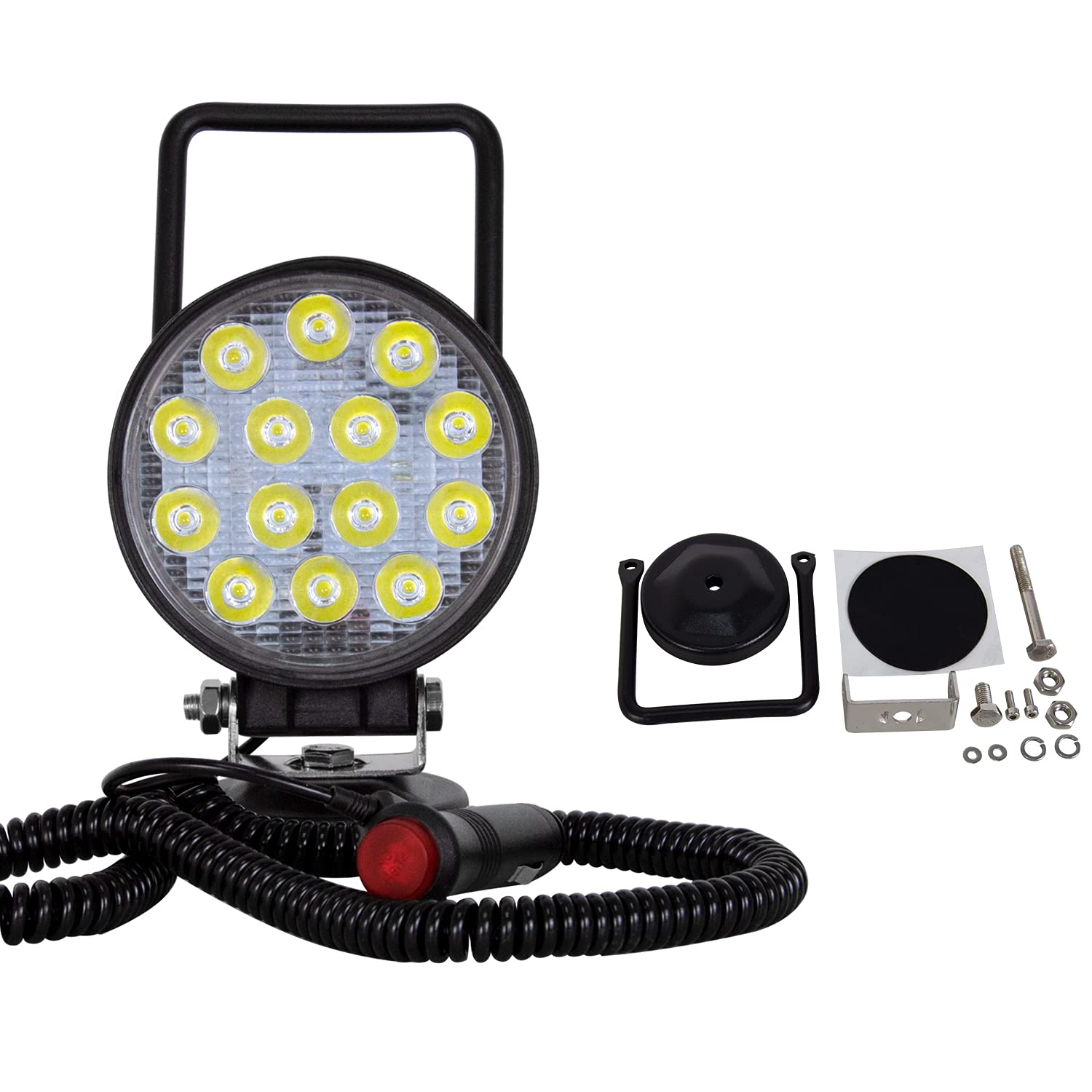 RIGIDON 4 inch 10cm 42W Magnetische Led Werklamp, Ronde Spot offroad Rijwerklampen, 12V 24V Led Werklamp met Magnetische Voet voor Auto Vrachtwagens RIGIDON 4 inch 10cm 42W Magnetische Led Werklamp, Ronde Spot offroad Rijwerklampen, 12V 24V Led Werklamp met Magnetische Voet voor Auto Vrachtwagens