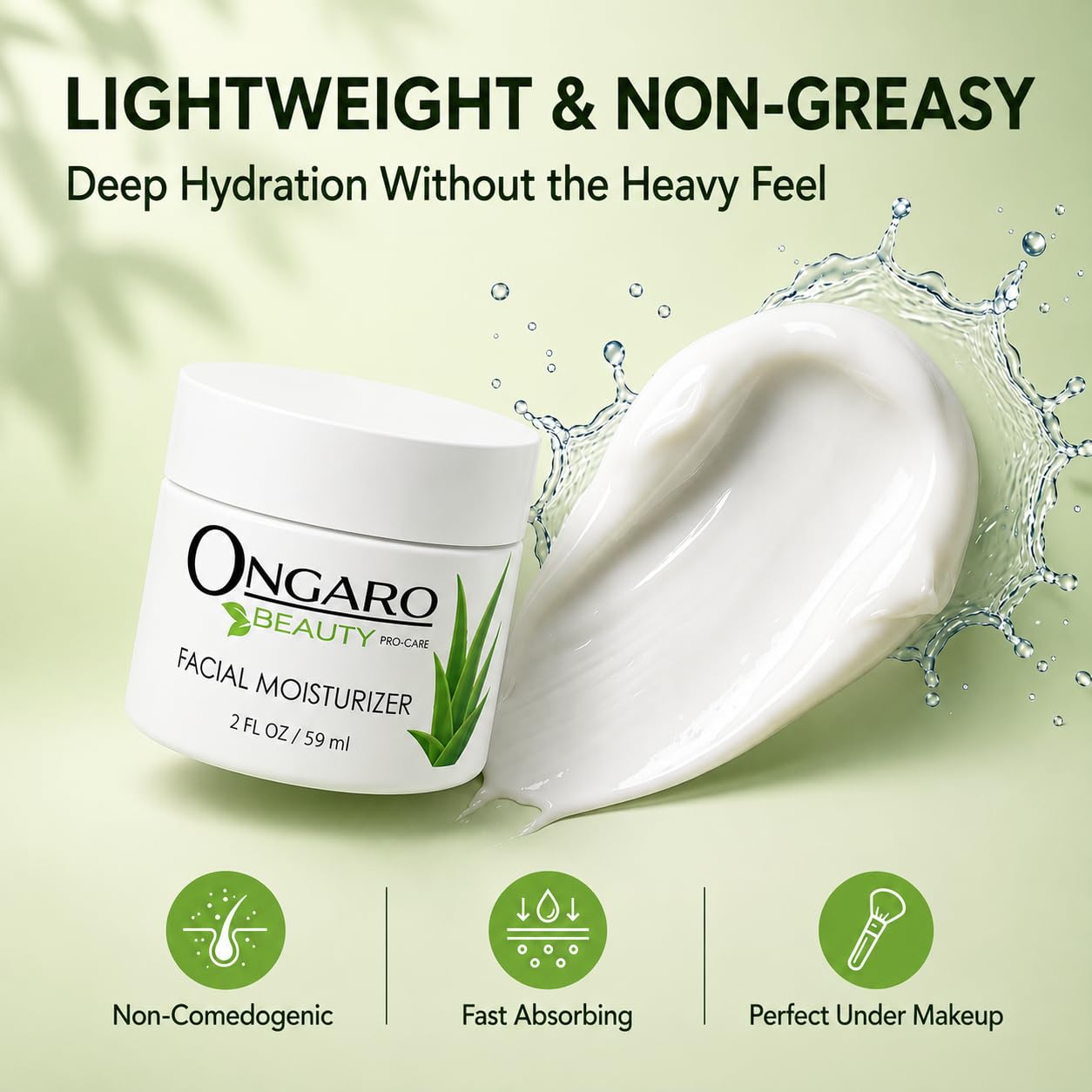 Ongaro Beauty Probiotic Face Moisturizer with Aloe Vera and Hyaluronic Acid