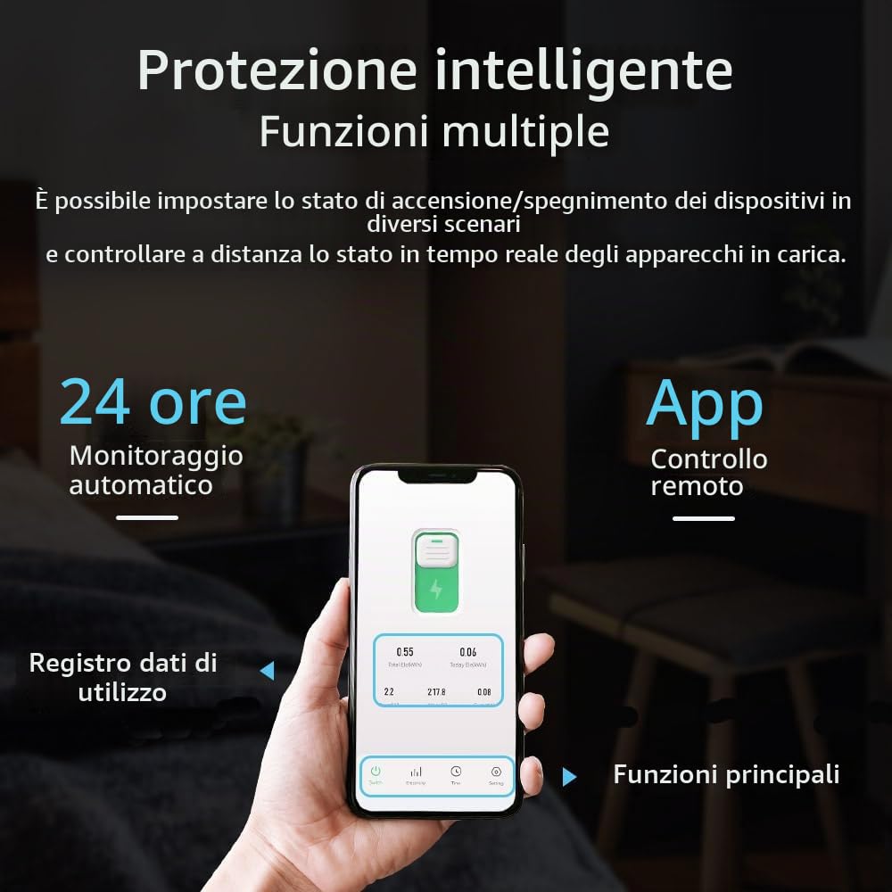 Interruttore Smart WiFi su Guida DIN con Telecomando per Cellulare, Magnetotermico 16A - 3 Modalità di Temporizzazione Elettrodomestici, Vimar Compatibile, Scaldabagno e Casa Intelligente, Tongou Alt