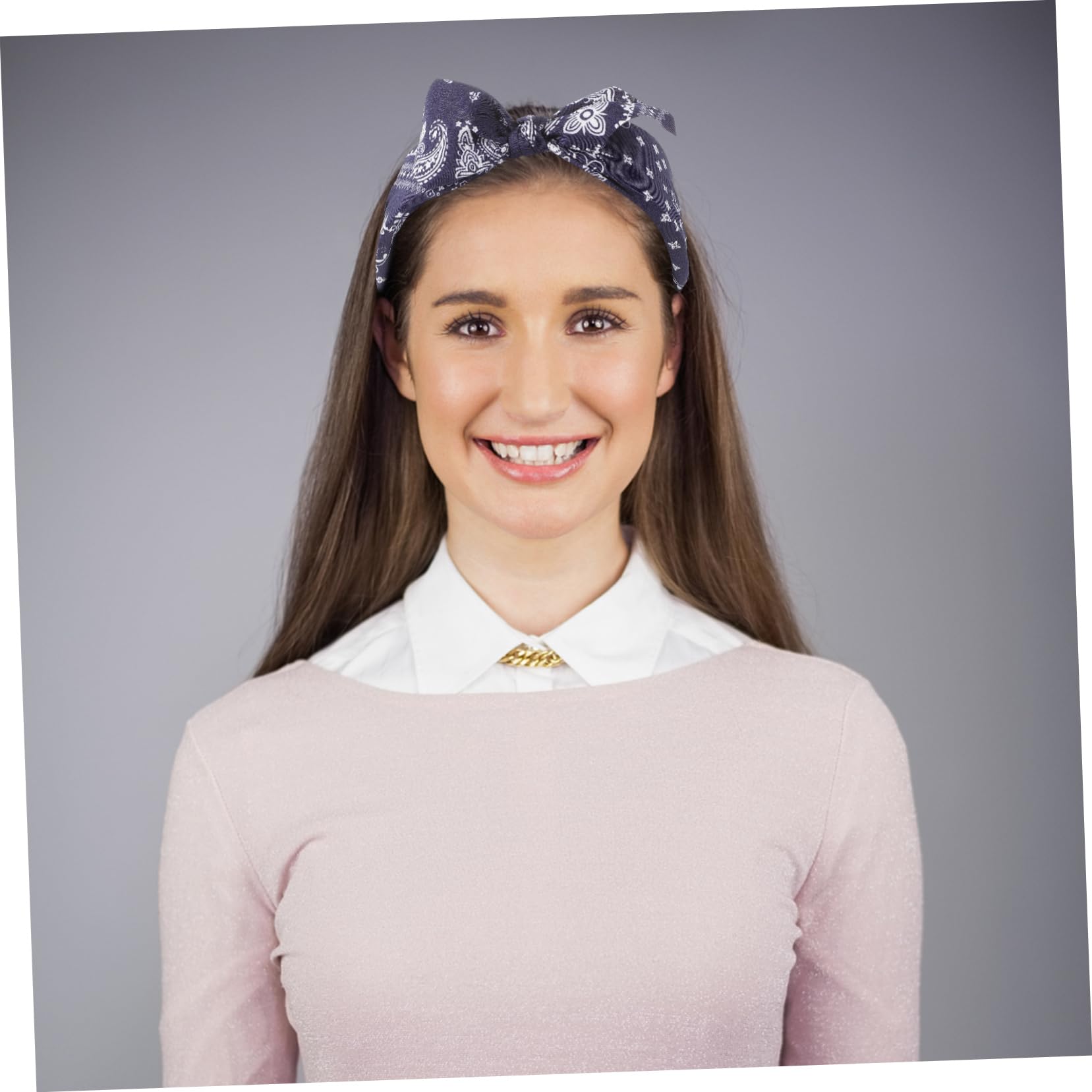 FRCOLOR 2 Set Di Fasce Per Eleganti Per Adulti Per Donne Fasce Grandi Per Per Con Fiocco E Nodo Bandana 4 Pezzi * 2