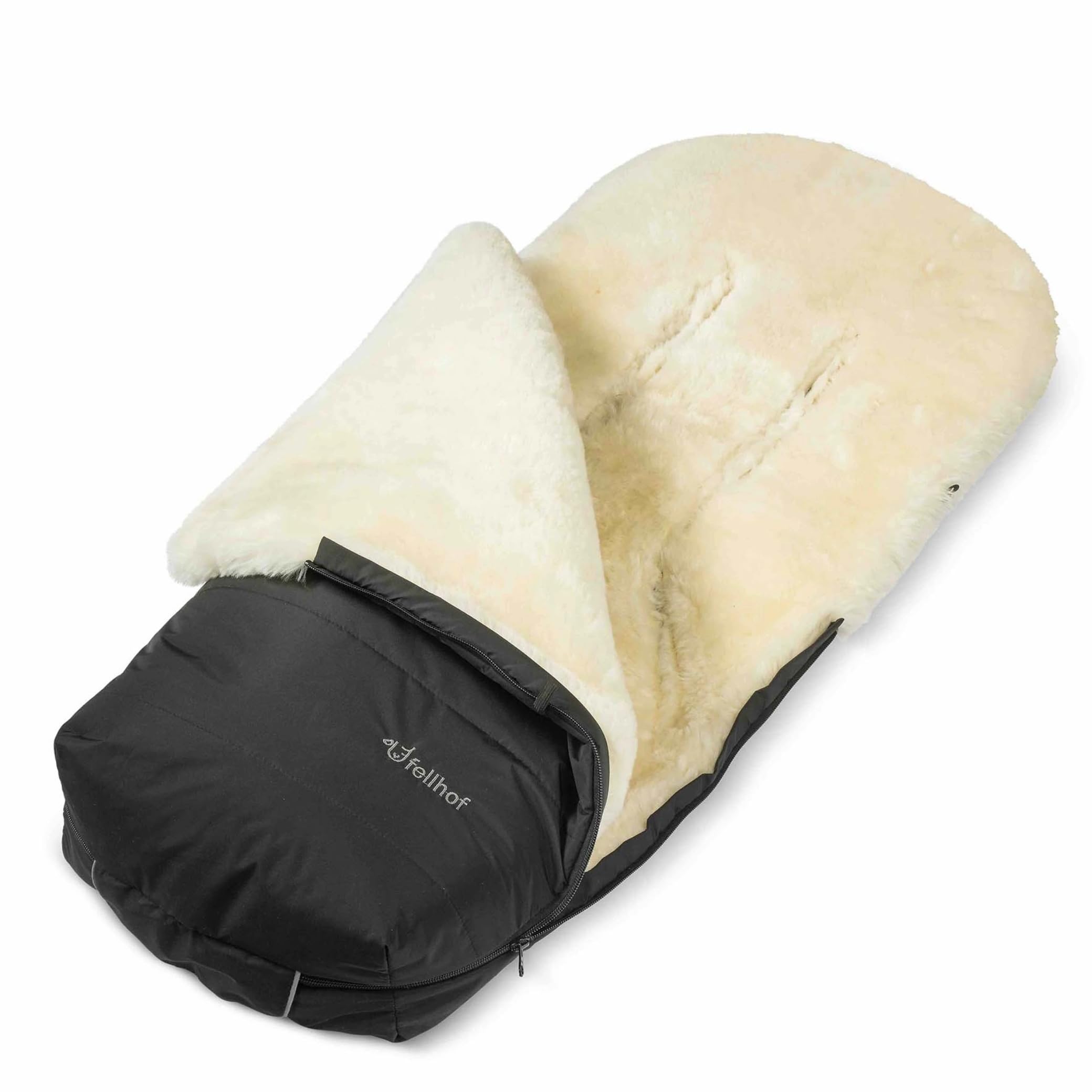 Fellhof Fußsack Kinderwagen Winter Cozy, Blaubär | Kinderhaus Blaubär: universell als Fußsack für Buggy, Sportwagen, Kinderwagen, ab 6 Monaten