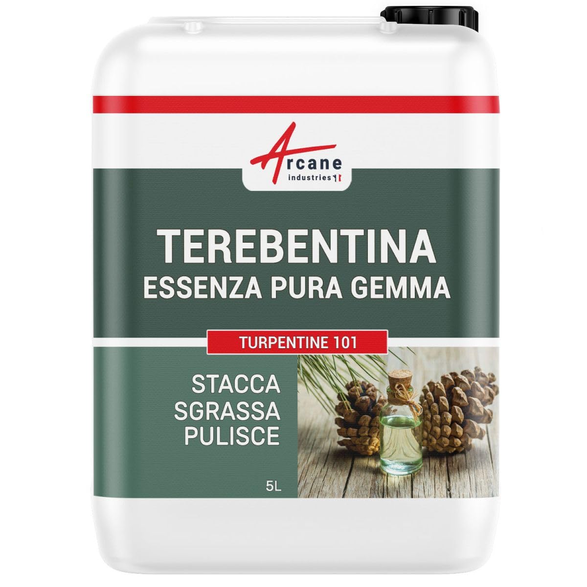 Terebentina, Essenza di terebentina pura - TURPENTINE 101-5 L - ARCANE INDUSTRIES