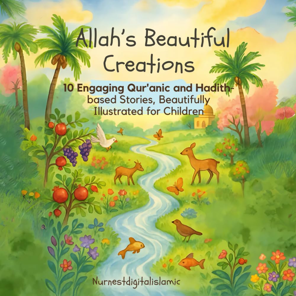 Allah's Beautiful Creations: 10 Engaging Qur’anic and Hadith-based Stories Filled with Islamic Wisdom, Colourful Illustrations, and Heartwarming Lessons for Young Hearts