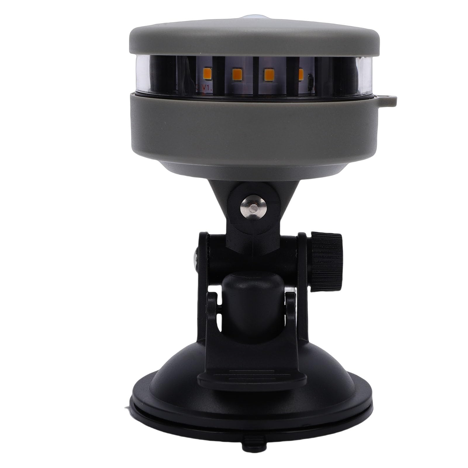 Luce Marina a LED PC PA Luce di Navigazione per Barche Visibilità 2NM IP67 180 Ventosa Girevole da 70 Mm Alimentata a Batteria per Kayak Canoa Piccole Imbarcazioni Sotto i 39 Piedi
