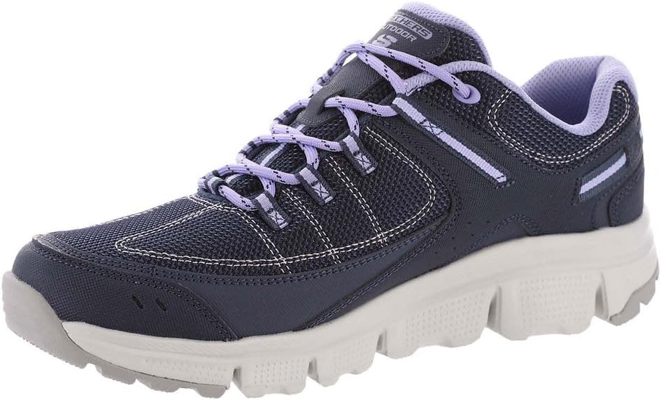 Skechers Women's Summits at Artists Bluff Hiking Shoe - Navy/Purple, Varies (Standard US Women's Sizing), 9.5 - Image 4
