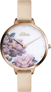 s.Oliver Damen Analog Quarz Armbanduhr