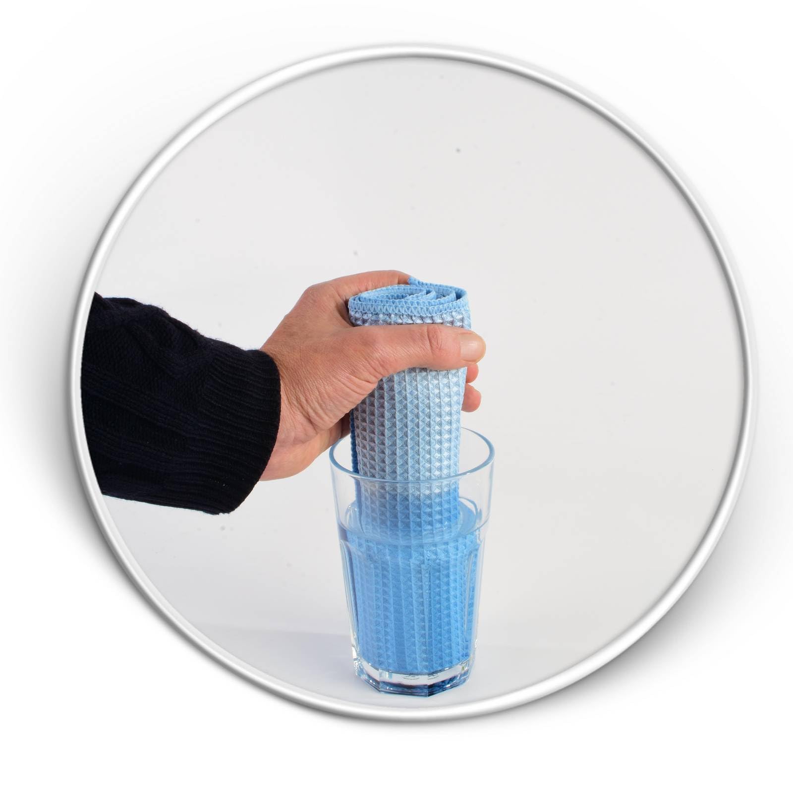 Hypafol Mikrofasertücher 50 Stück à 40x40 cm I Waffeltücher mit Randeinfassung zum Trocknen & Polieren I Saugstark & weich I Putzlappen zur streifenfreien Reinigung von Küche, Bad, Auto & Co.