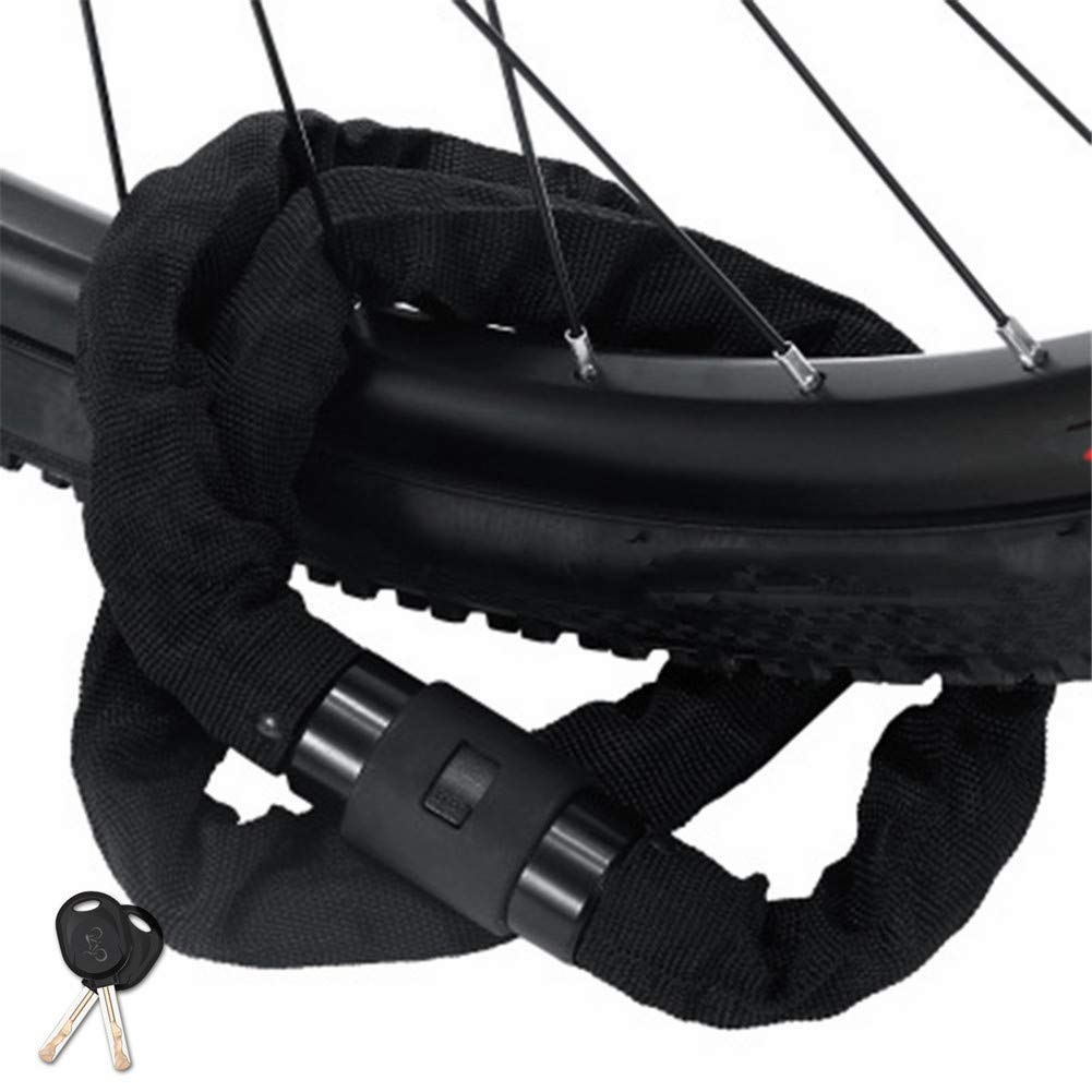 Fahrrad Schloss fahrradschloss aus Stoff Fahrradhelmschloss Radschloss für Fahrrad Helmschlösser für Fahrrad Helmschlösser für Fahrräder Black,1.2m Sport & Freizeit