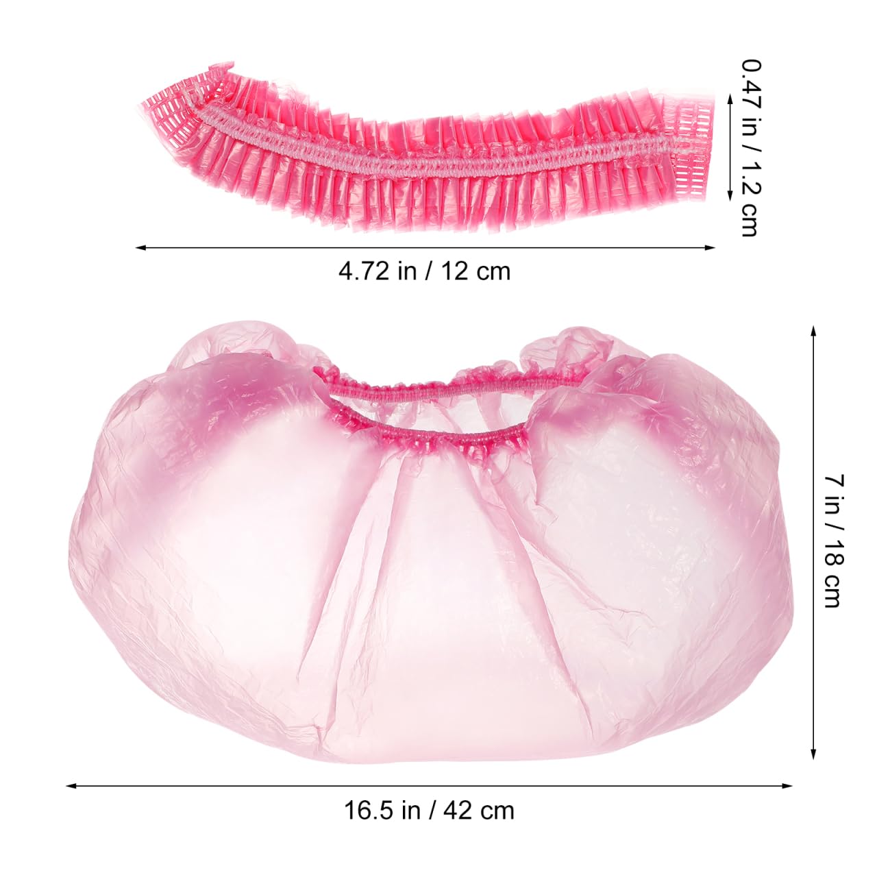 Baluue 300Pcs Disposable Beauty Salon Wash Basin Liners with Elastic Mouth Thickened Pedicure Bowl Wrapping Bags for Spa Home Use Fits up to 9.84 Inch Diameter Basins
