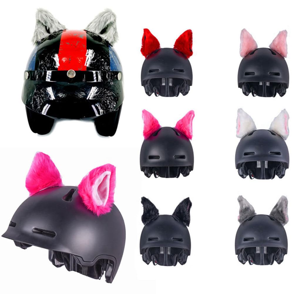 2 Orecchie Di Gatto In Peluche Per Casco - Accessorio Divertente Per Caschi Moto, Bici, Sci - Foto 5