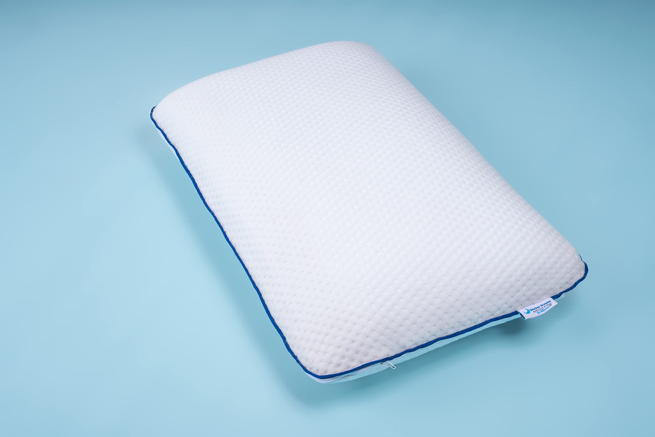 Doctor Dreams By Nilkamal Luxe Height Adjustable Premium Gel Memory Foam Pillow, with Removable Middle Layer for Height Adjustability, Premium Cooling Tencel Fabric, Anti-Microbial Fabric Cover(White)