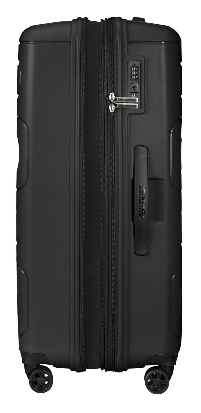 American Tourister Sunside - Spinner L, Erweiterbarer Koffer, 77 cm, 106/118 L, Schwarz (Black)