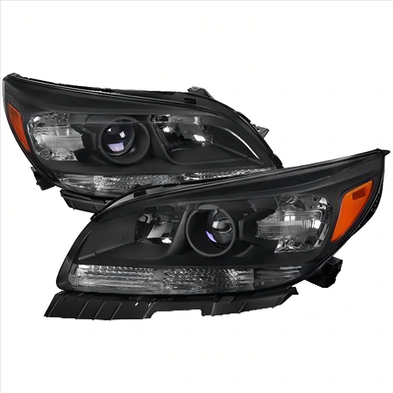 JX RACING · PERFORMANCE · ACCESSORIES Headlight Assembly Compatible with Chevrolet Malibu Eco LT LTZ 2013 2014 2015 Halogen Black Housing and Clear Lens Pair 2pcs