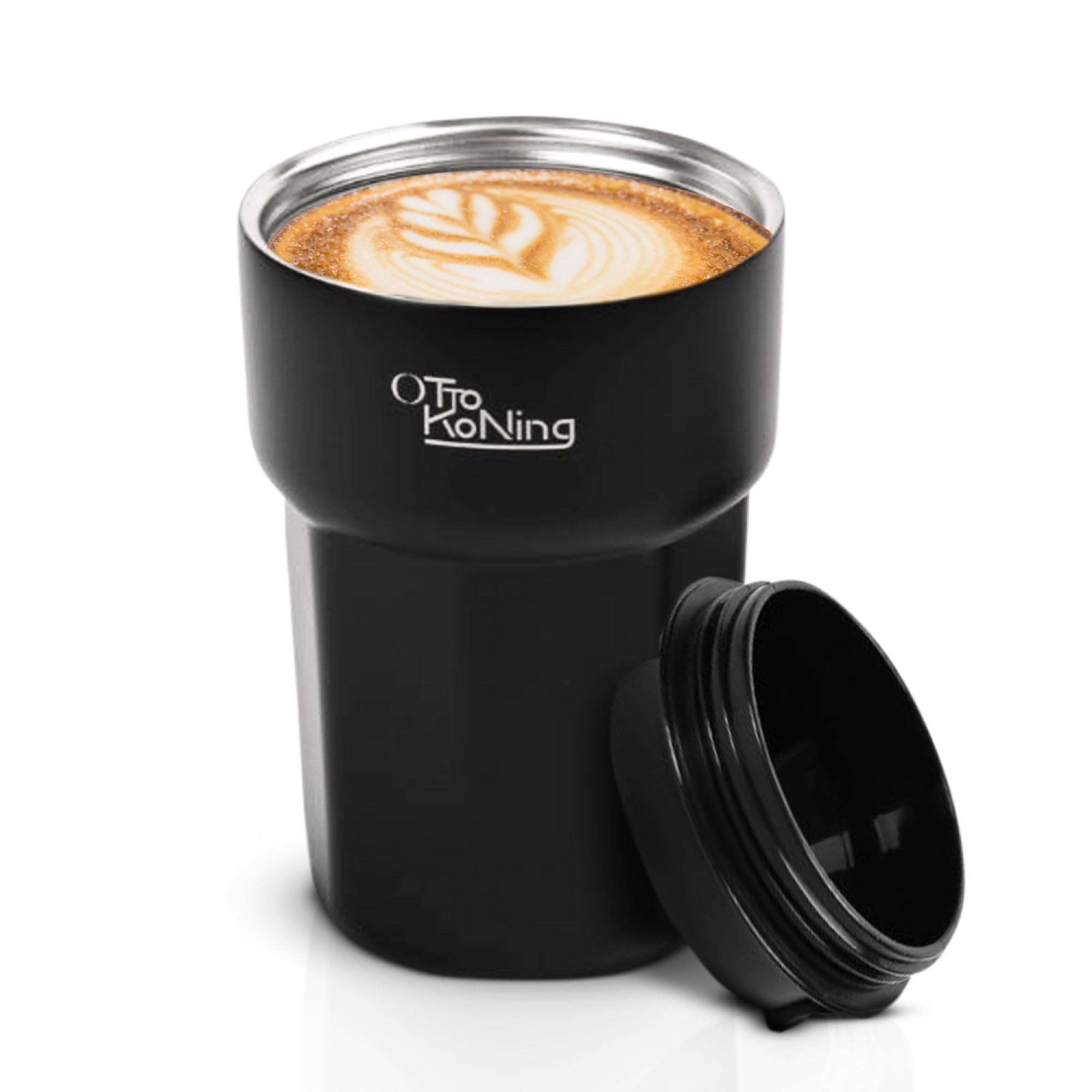 Otto Koning Termo Café 350ml. Taza de Café 100% a Prueba de Fugas, de Acero Inox sin BPA. Vaso Termo Café para llevar, Vaso Térmico para café, agua, té caliente y frío — view 2