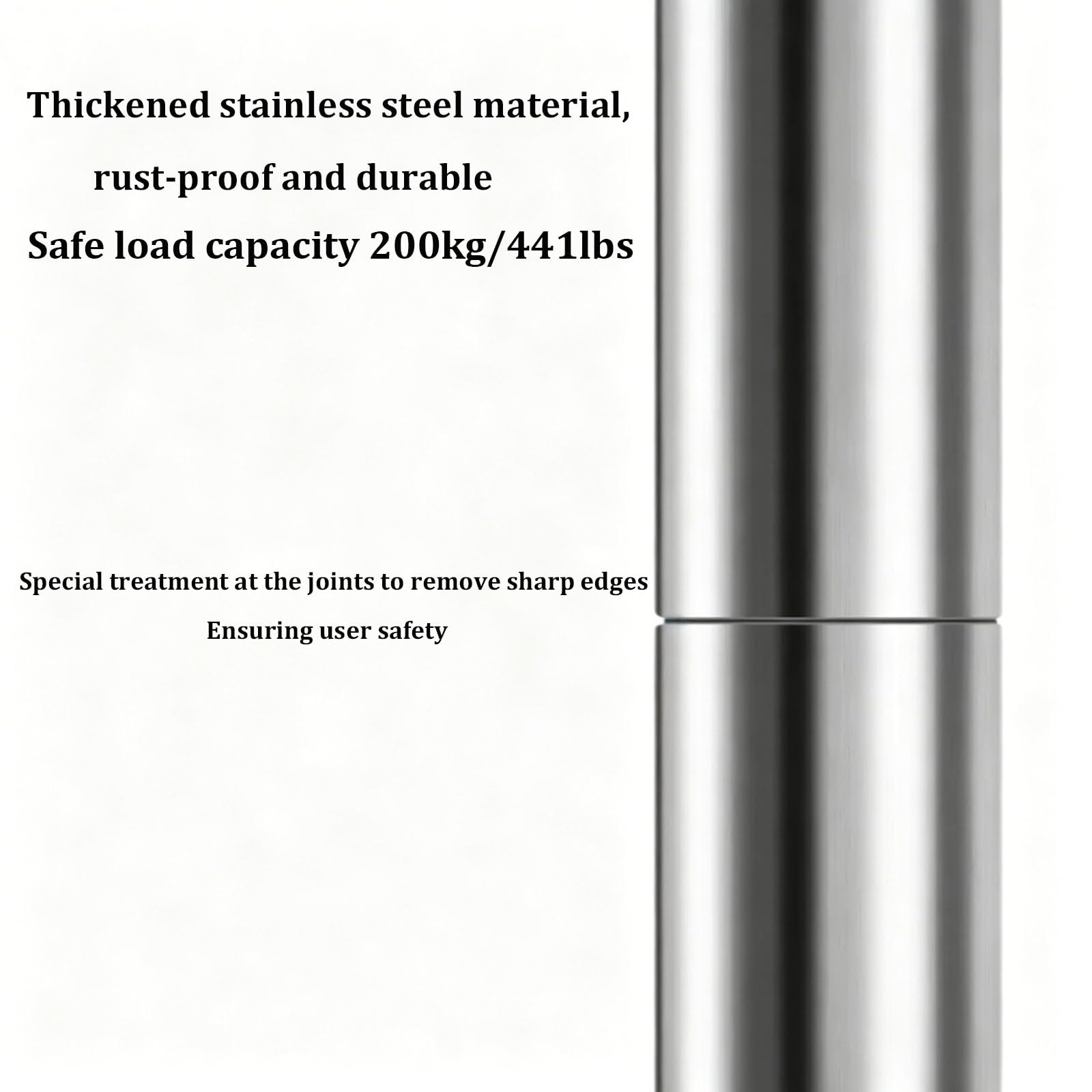 Abnehmbare 2-in-1-Dreh- und statische Tanzstange aus 45 mm robustem Metall, höhenverstellbar, ideal für Heim- und Fitnessstudios