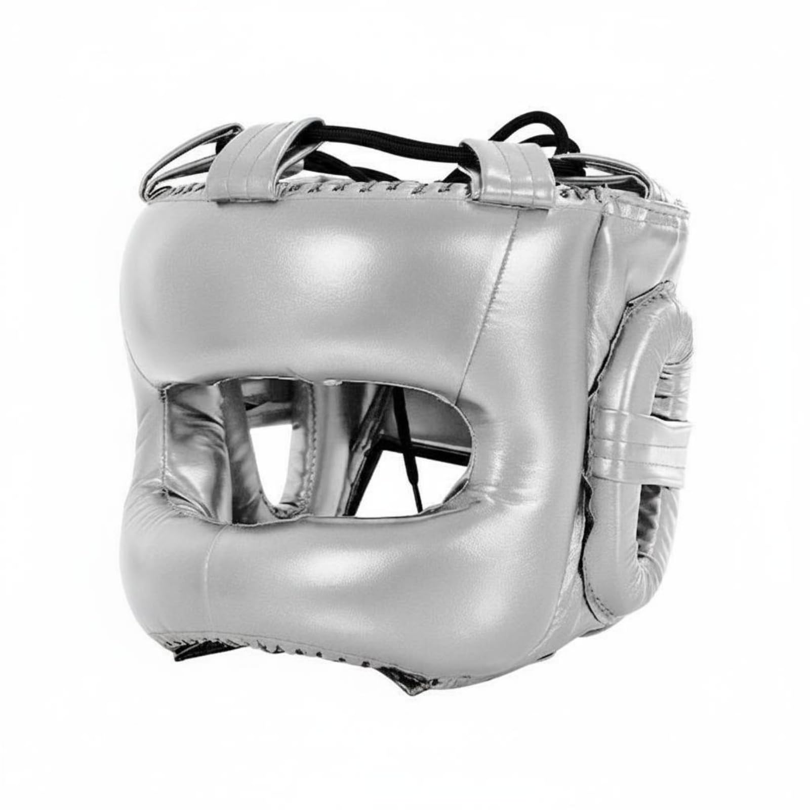 Qianly Casco da Sparring con Protezione Naso Copertura Completa Casco Protettivo Integrale Imbottitura Spessa Caschetto da Pugilato per Adulti, Allenamento