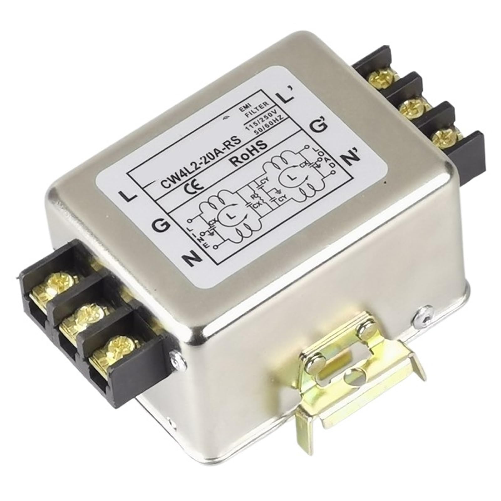 Filtro EMI de CA de 220V CW4L2 CW3 supresor antiinterferencias 4