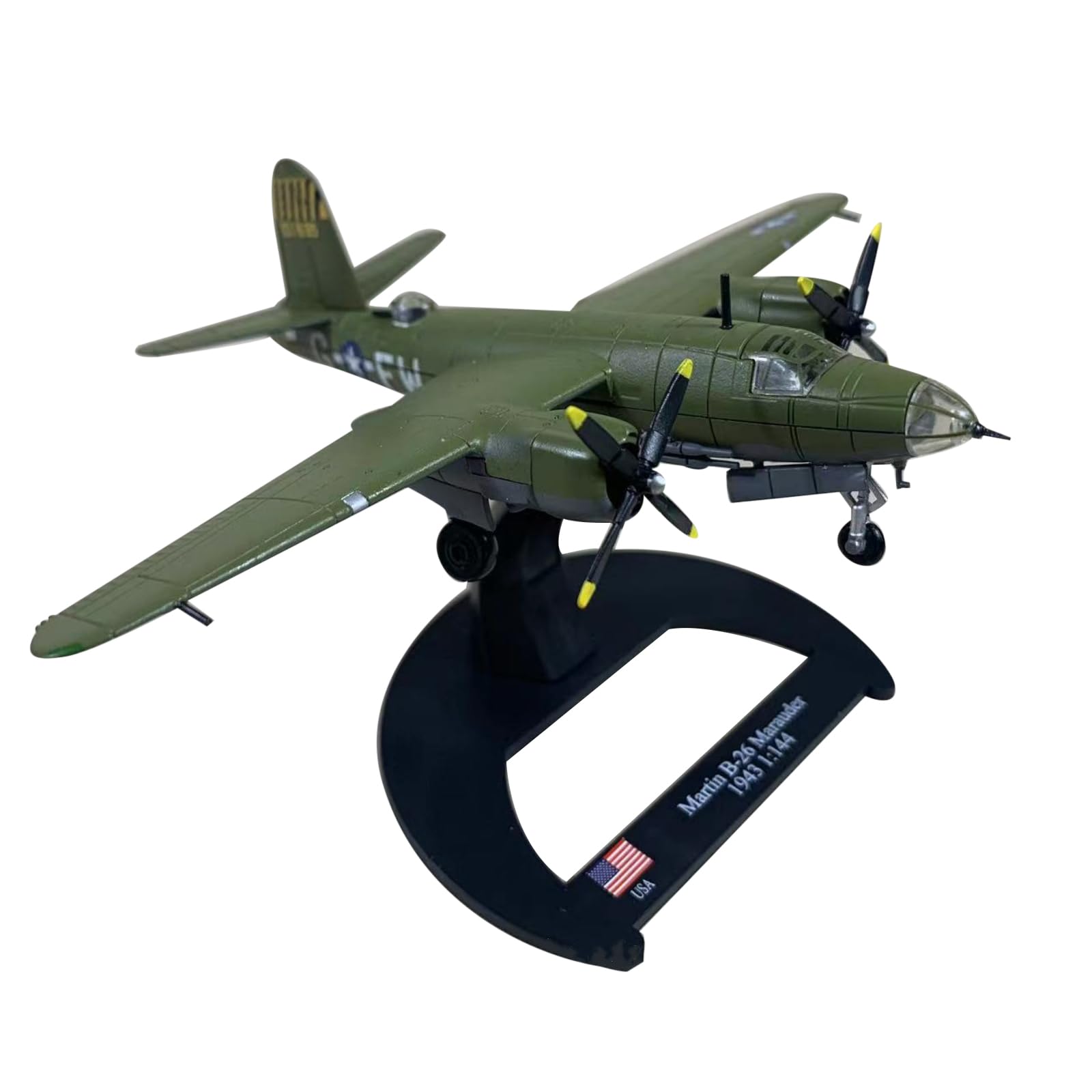 TECKEEN Lega WWII Martin B-26 Marauder Bomber Modello di Aereo Modello 1:144 Modello Simulazione Scienza Exhibition Model